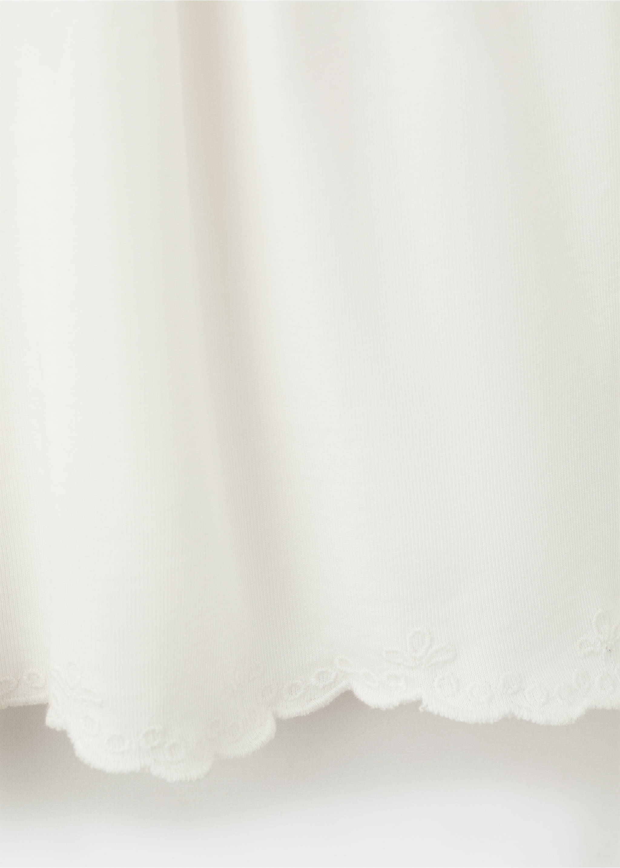 Mono corto fruncido - Detalle del artículo 0, Blanco roto. Ref: 27038663-00.