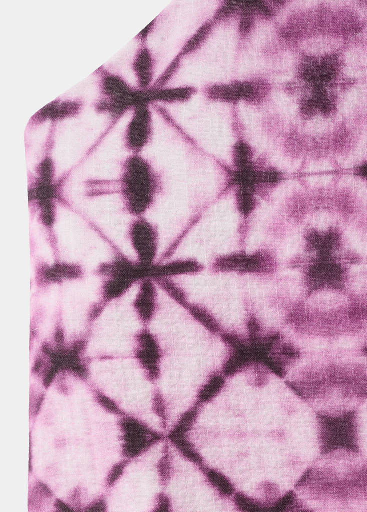 Halter neck printed knot top — Pink