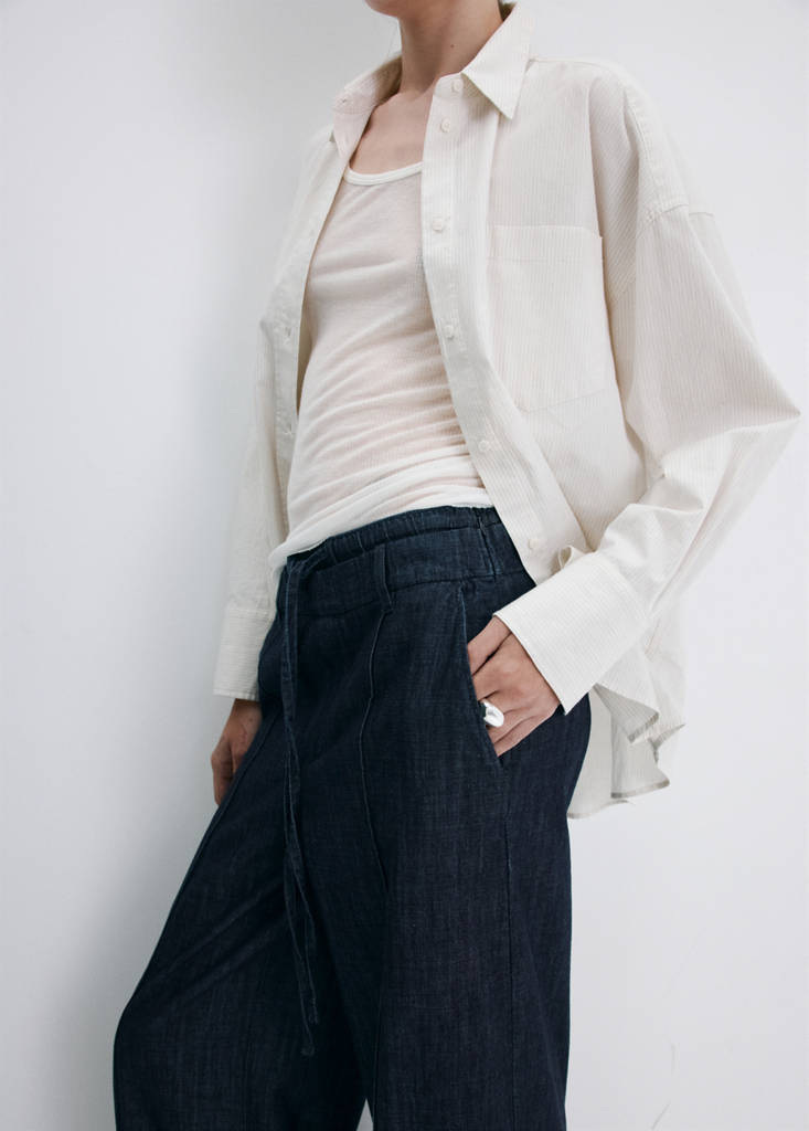 Wide leg denim trousers — Open Blue
