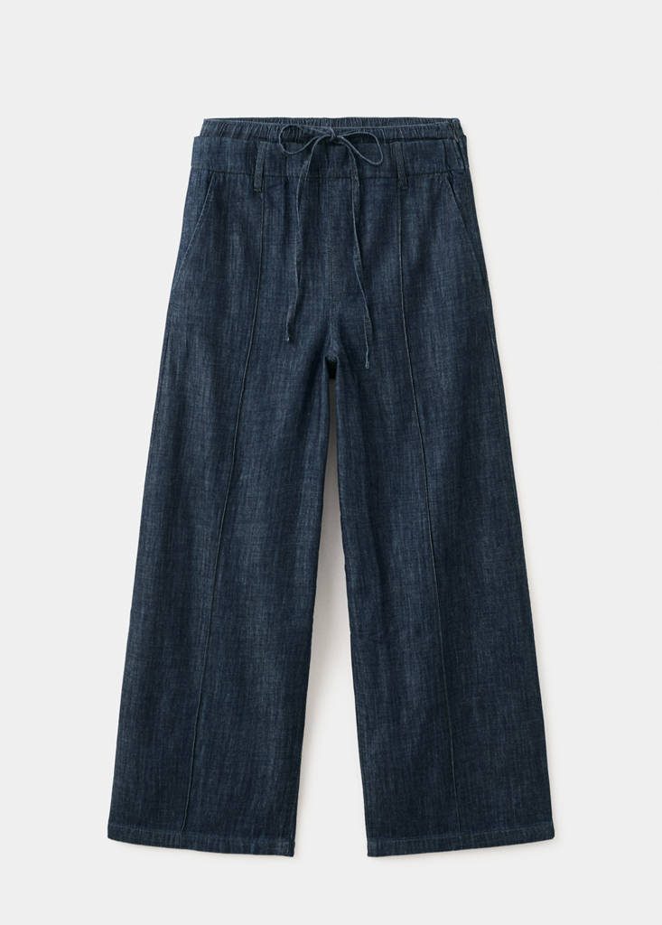 Wide leg denim trousers — Open Blue