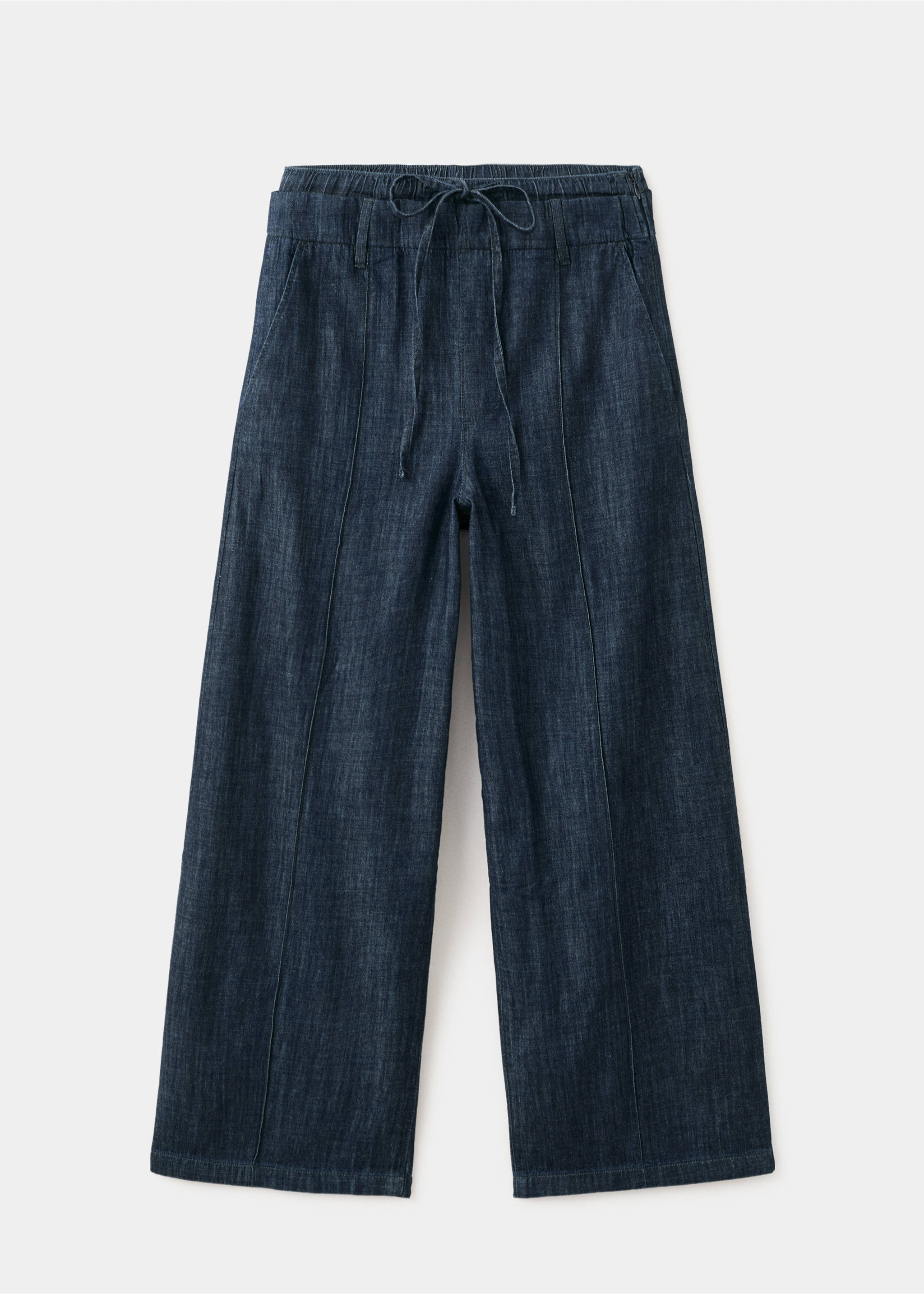 Wide leg denim trousers - Article without model, Open Blue. Ref: 27039056-00.