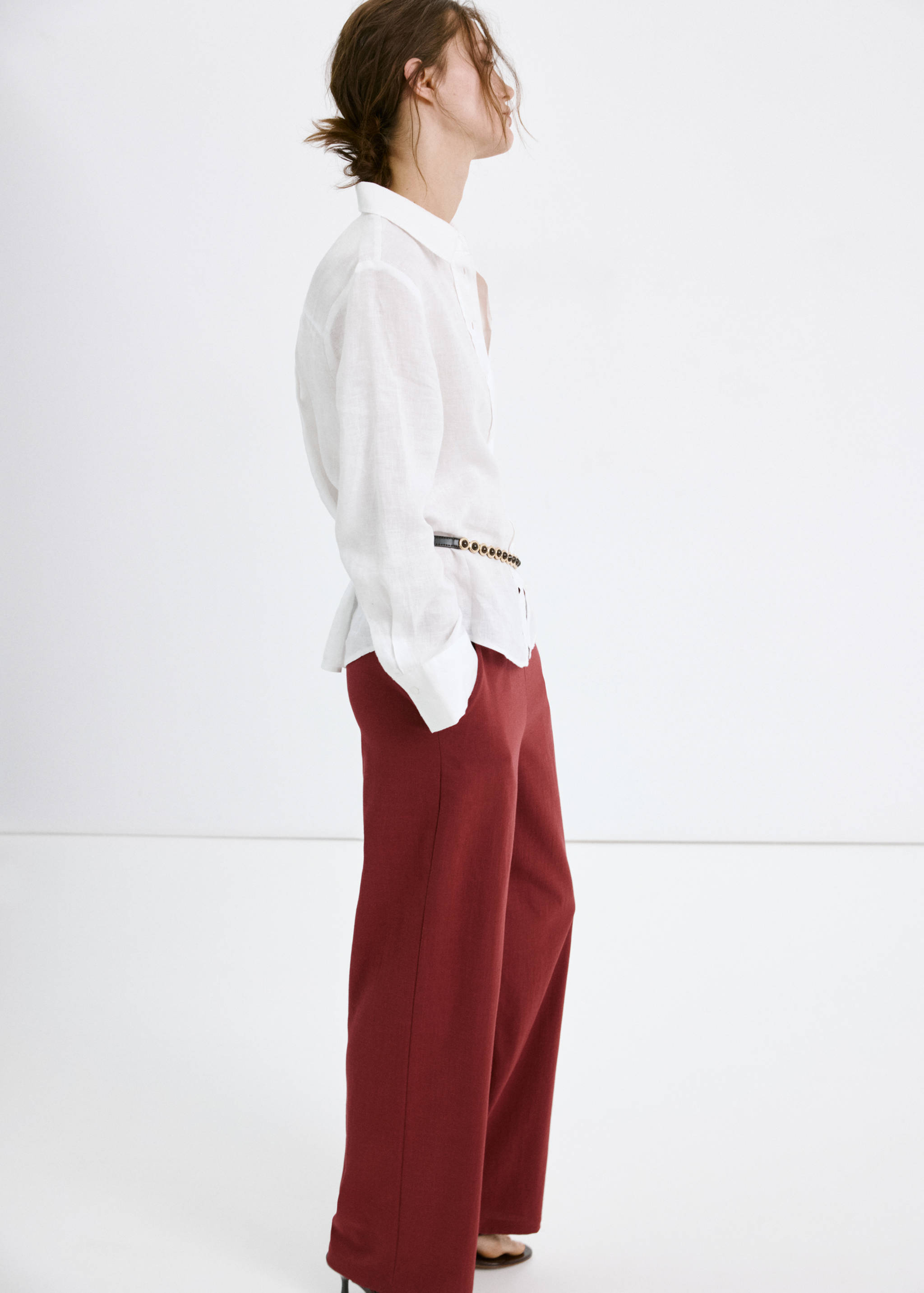 Bow straight trousers - Details of the article 2