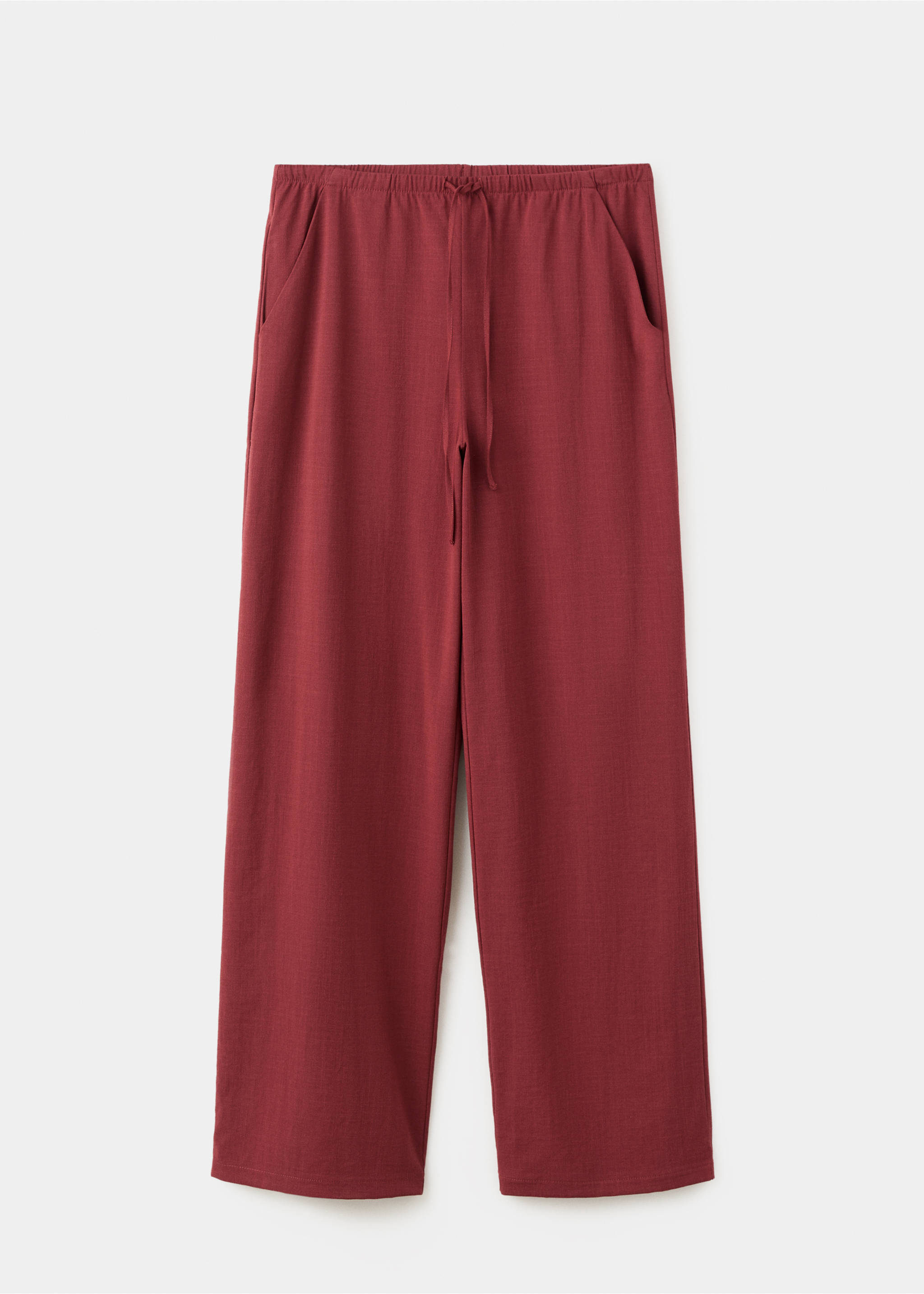 Bow straight trousers - Article without model, Red. Ref: 27039057-00.
