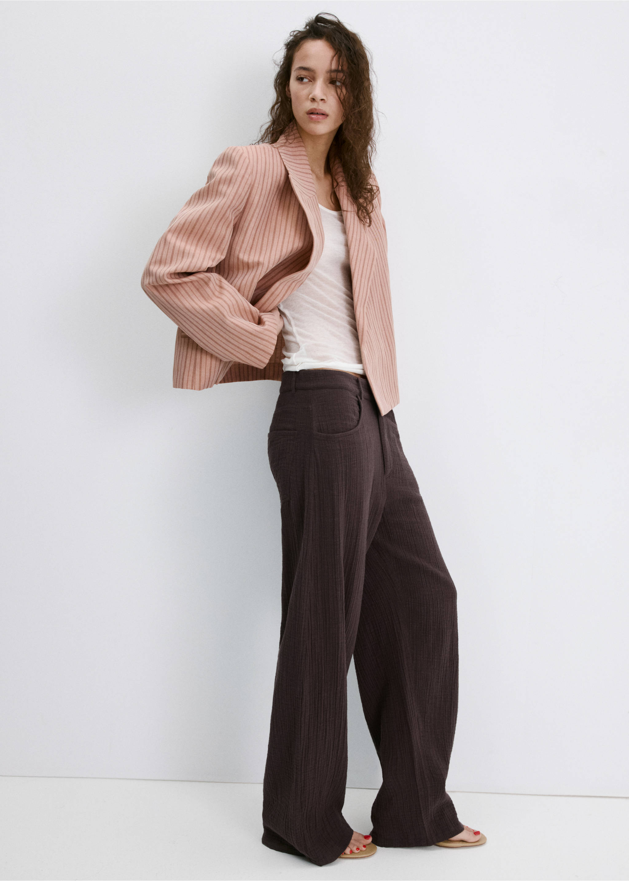 Trousers calella - General plane, Chocolate. Ref: 27039058-00.