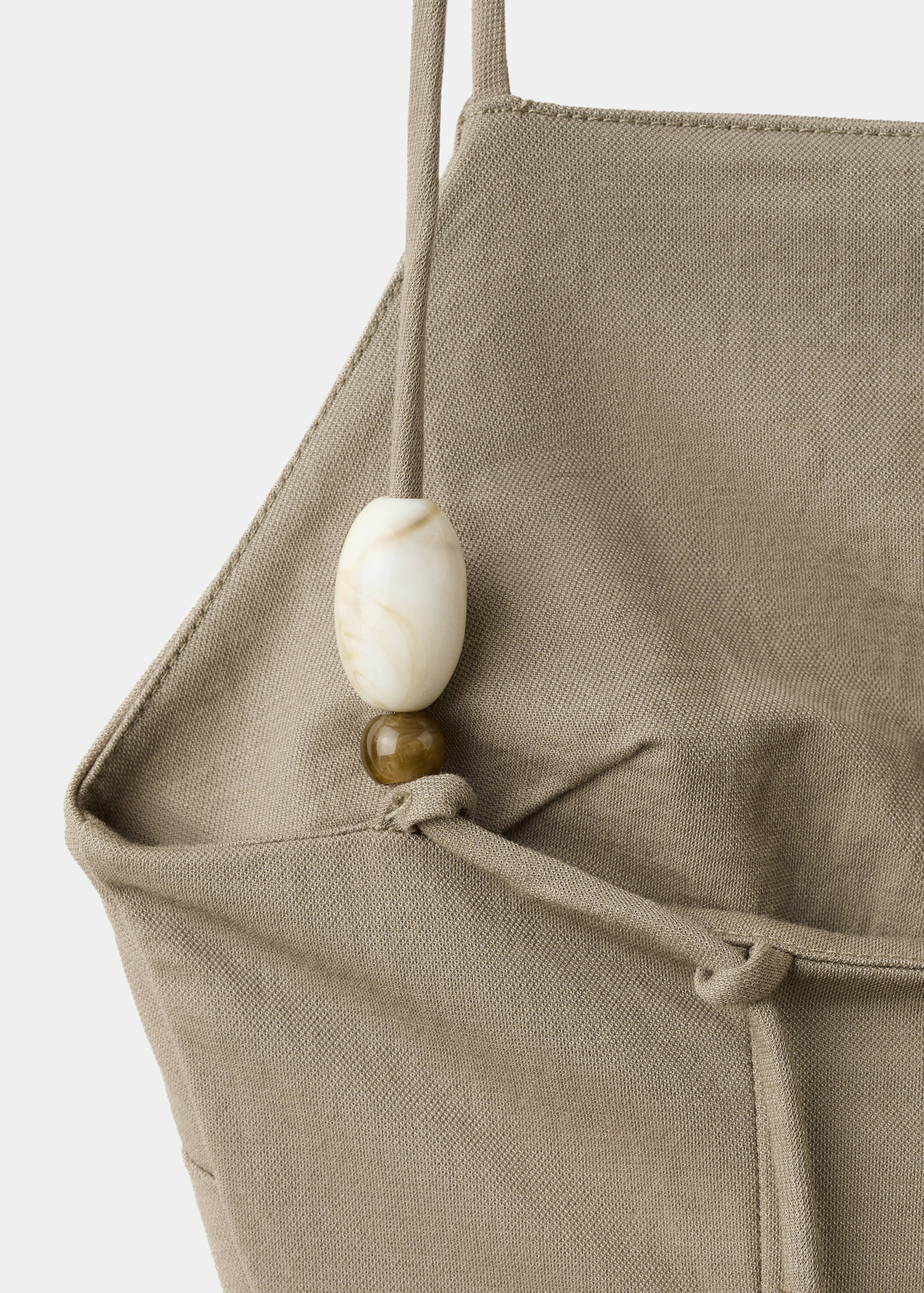 Vestido drapeado tirantes - Detalle del artículo 8