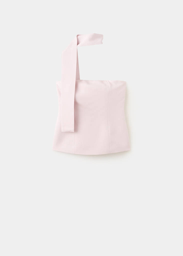 Scarf neck top — Light/Pastel Purple