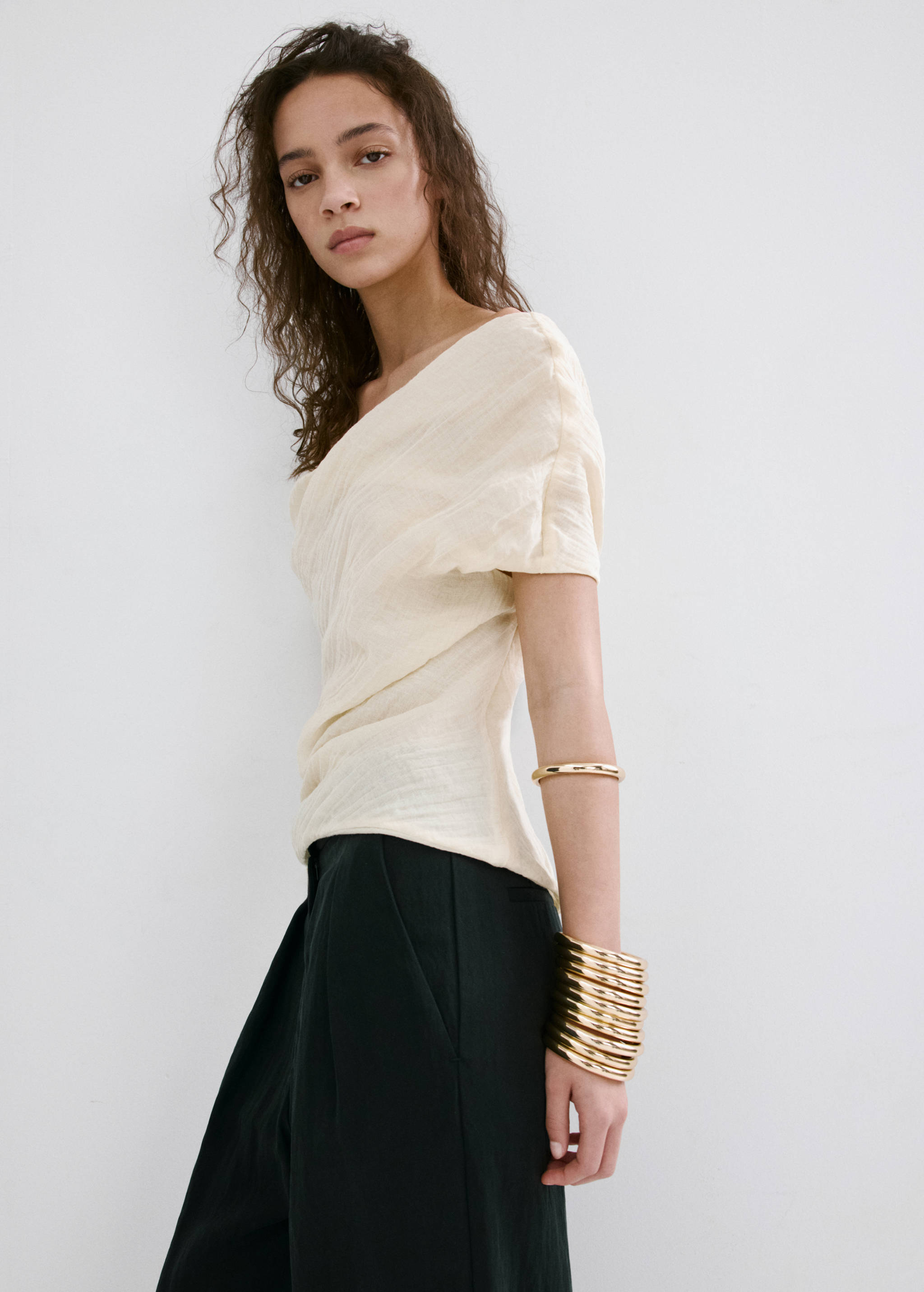 Straight-fit lyocell trousers - Details of the article 6