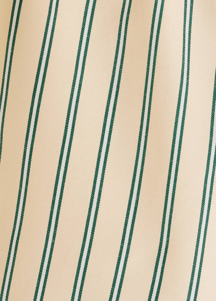 Striped halter-neck top — Yellow