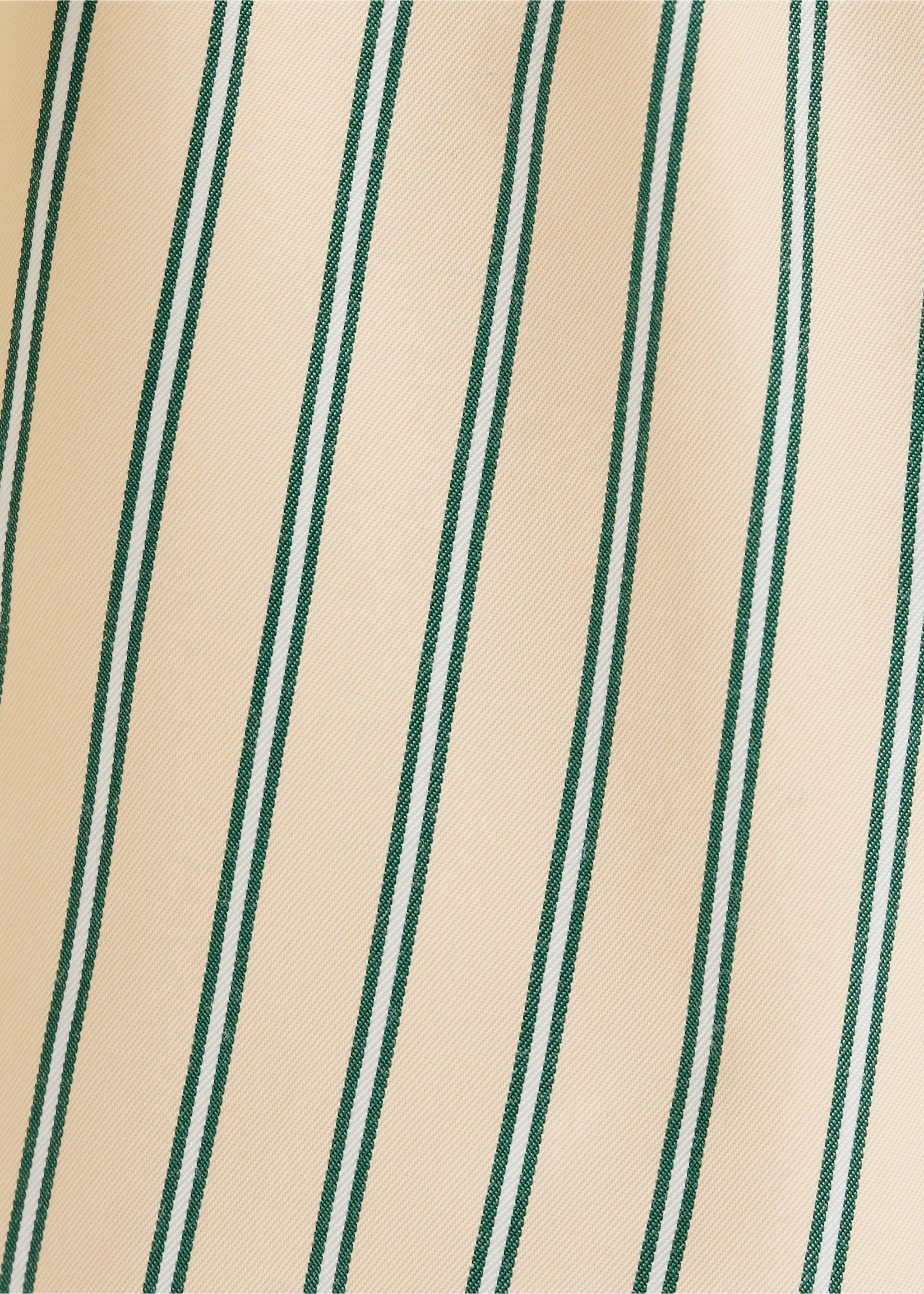 Striped halter-neck top - Details of the article 0, Yellow. Ref: 27039067-00.