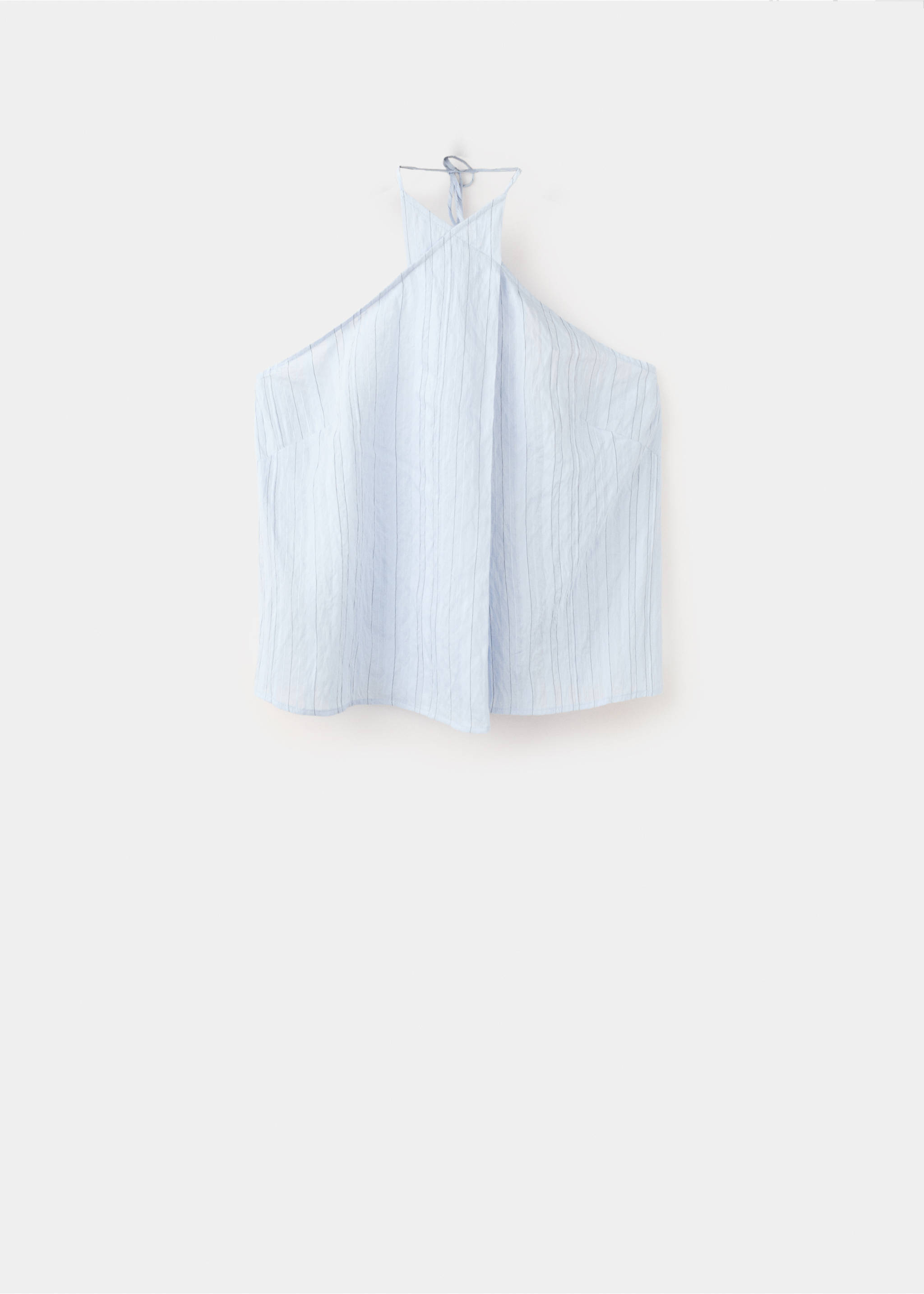 Striped crossover top - Article without model, Blue. Ref: 27039068-00.