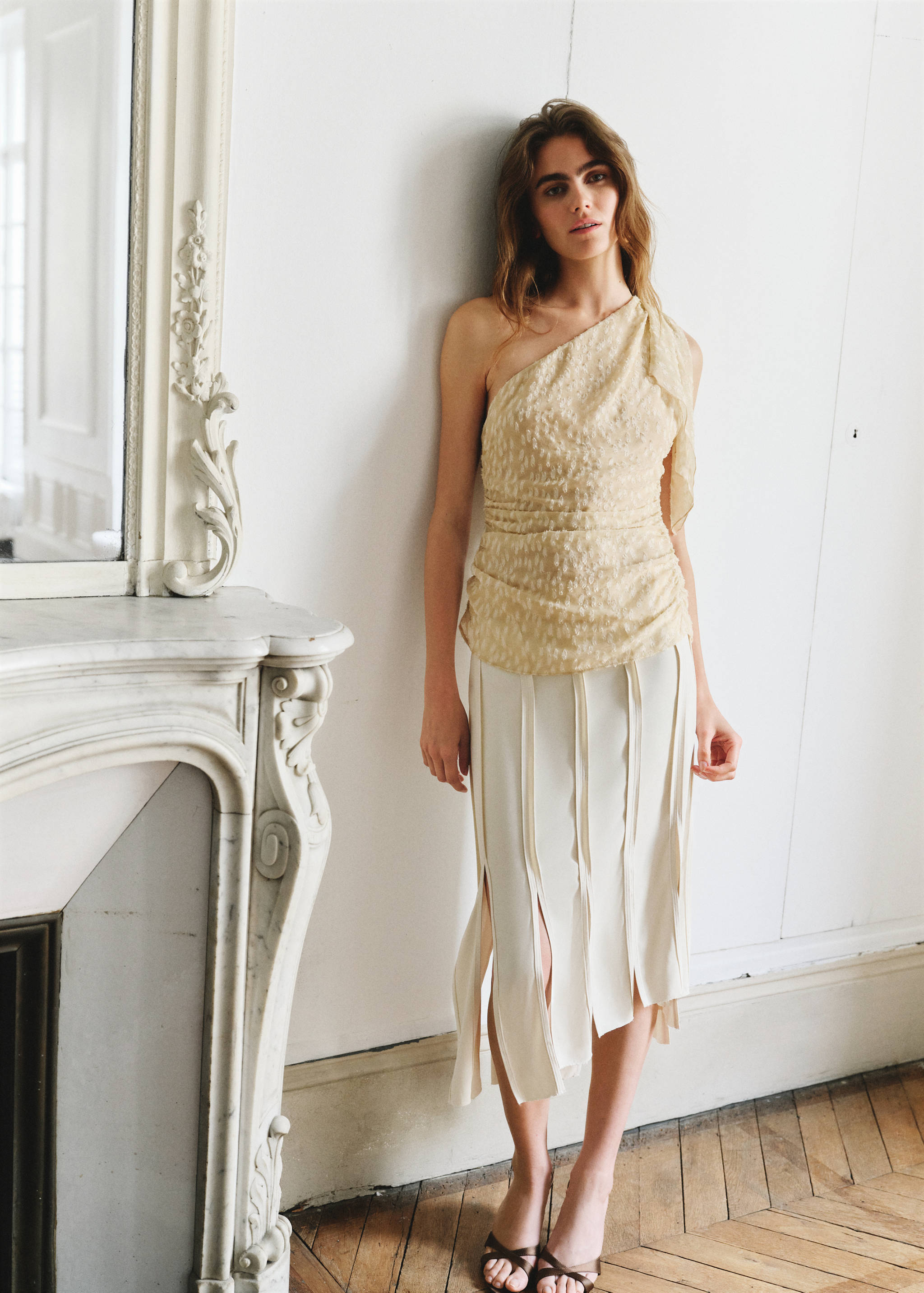 Asymmetric ruched top - General plane