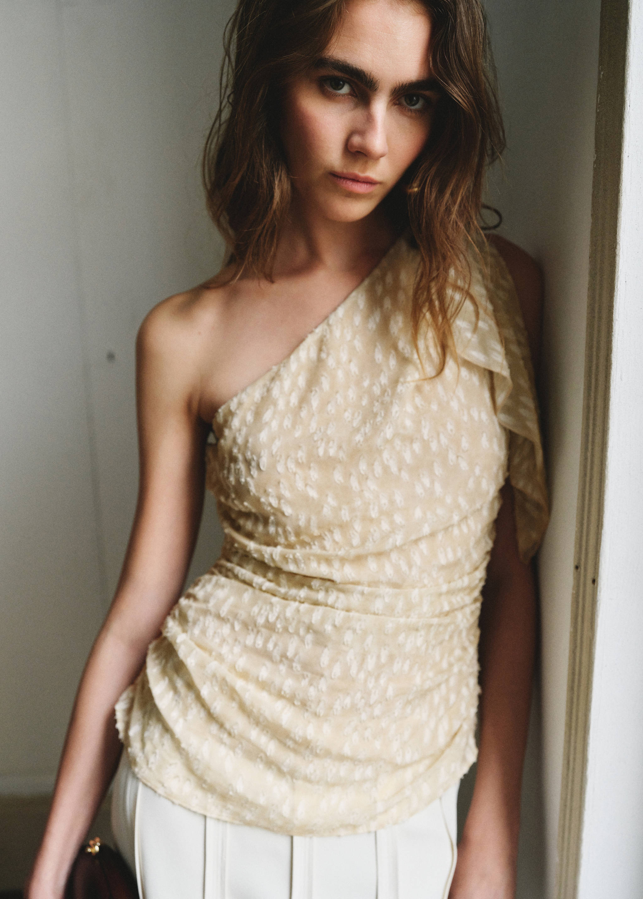 Asymmetric ruched top - Medium plane