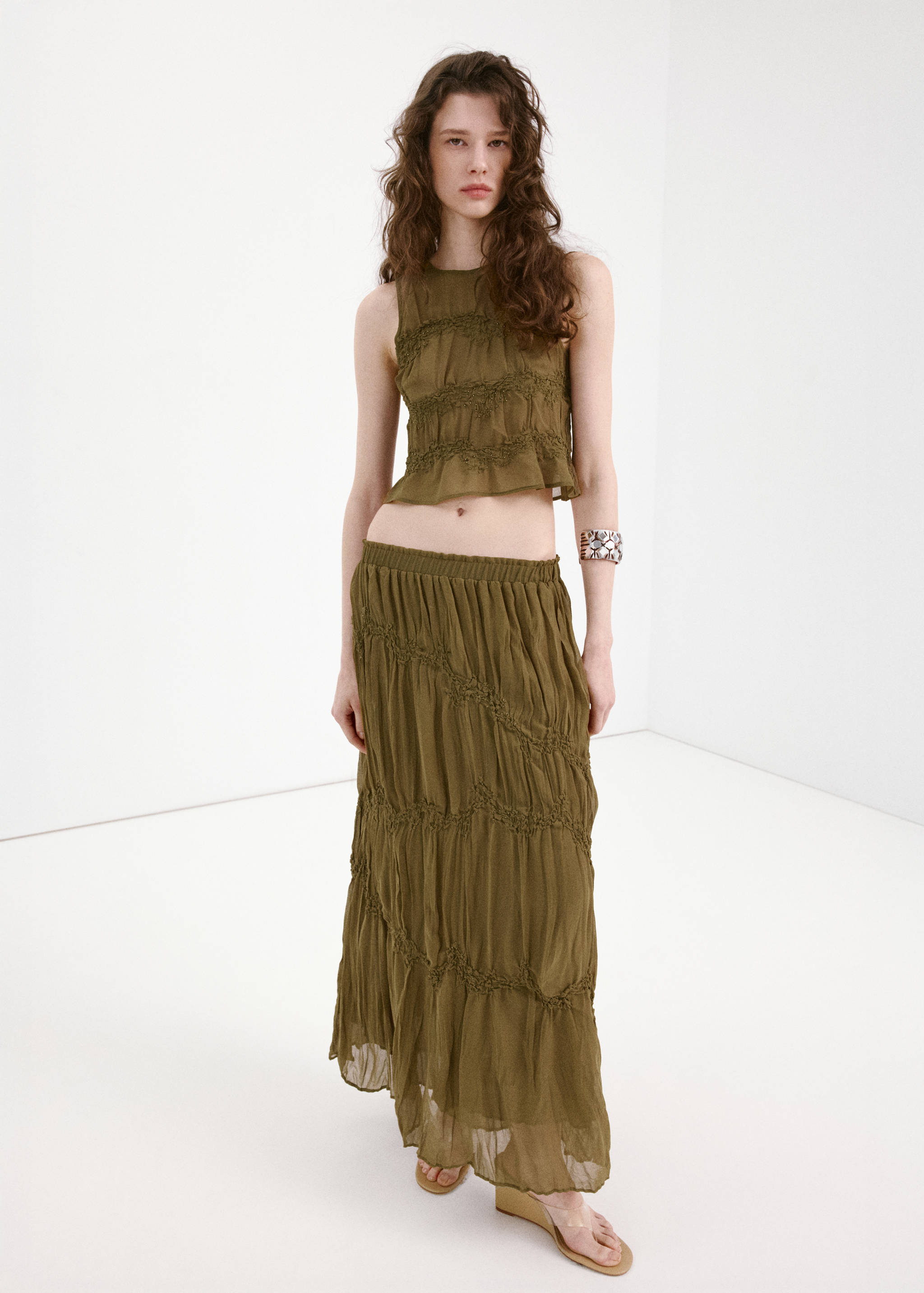 Draped crop top - General plane
