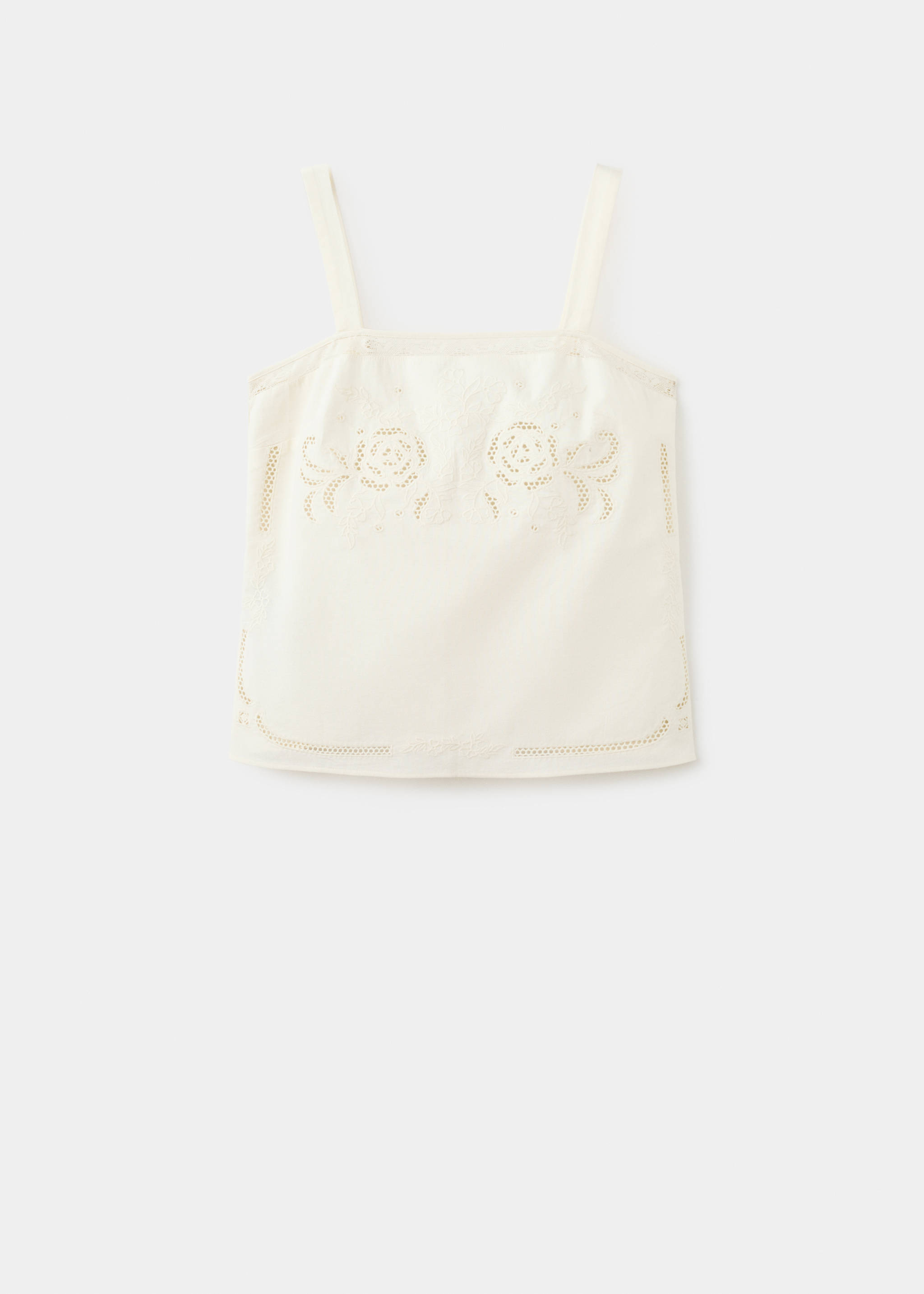 Top brodé ajouré - Article sans modèle