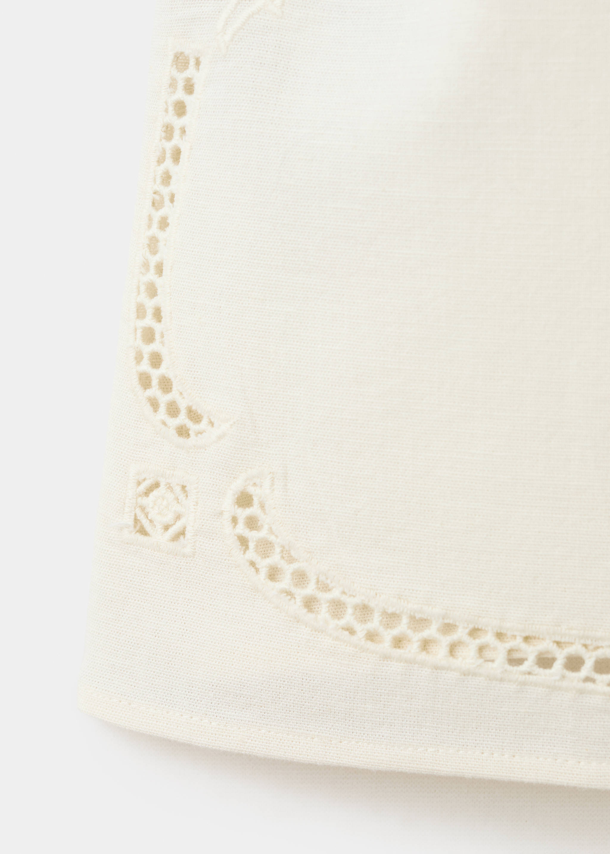 Embroidered broderie anglaise top - Details of the article 8
