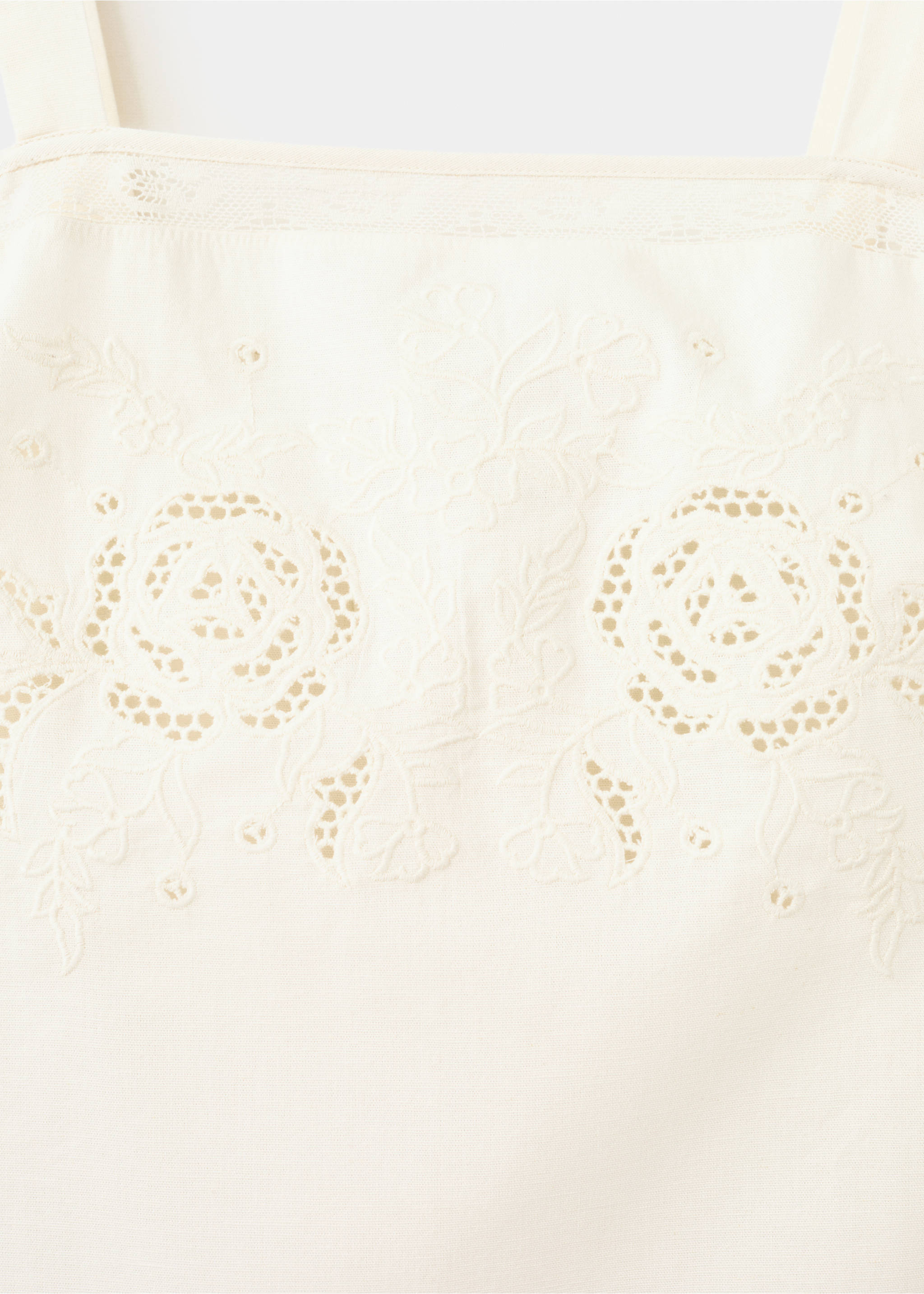 Top brodé ajouré - Détail de l'article 0, Blanc cassé. Ref: 27039073-00.
