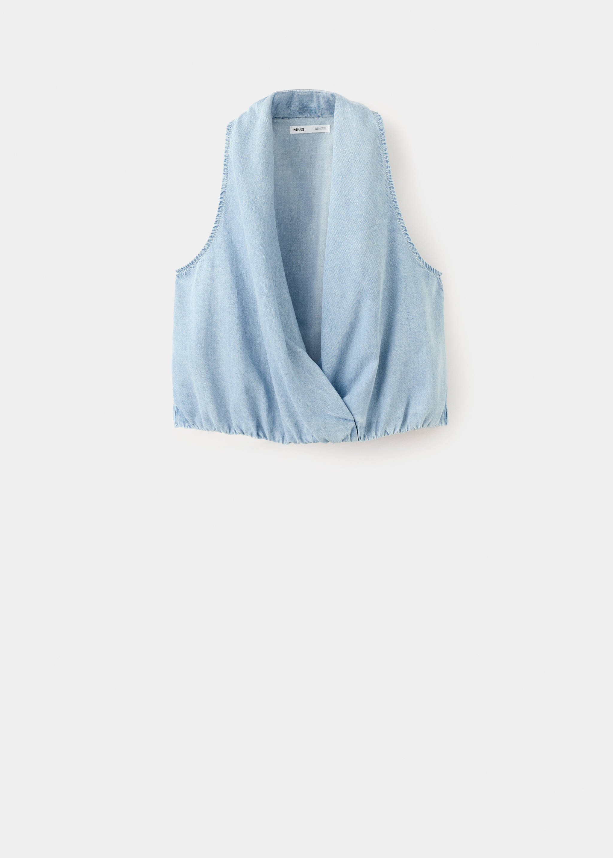 Lyocell top with draped neck - Article without model