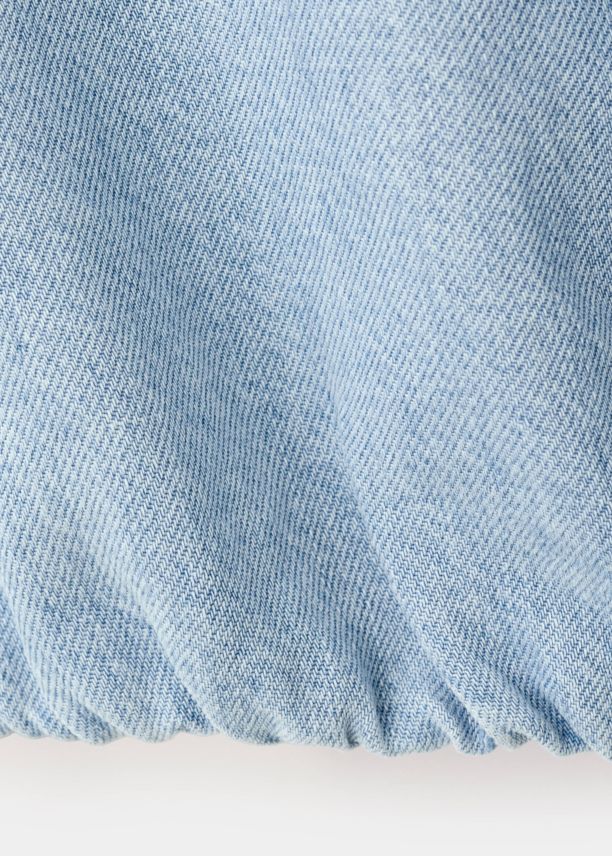 Lyocell top with draped neck - Details of the article 0