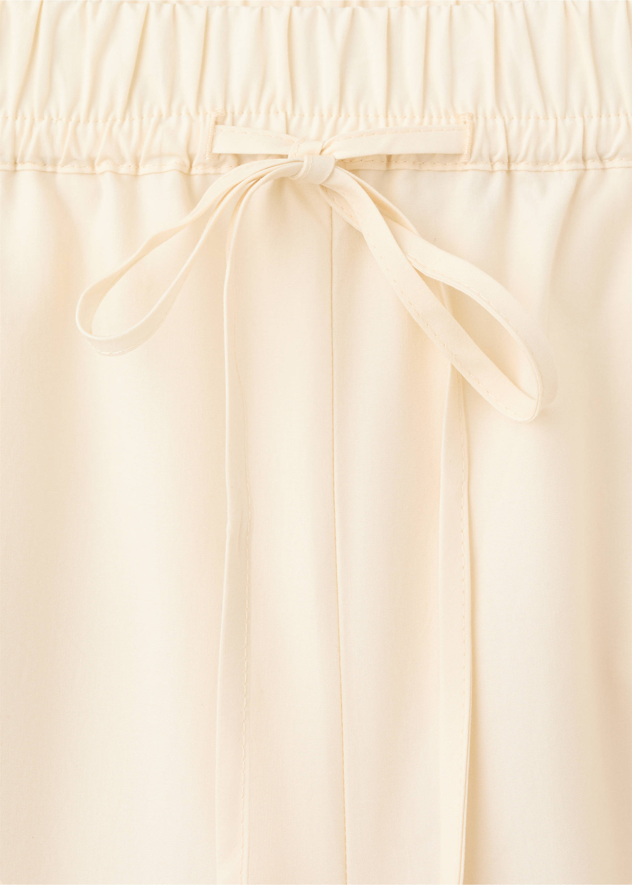 Pantalón 100% algodón raya bordada - Detalle del artículo 8, Crudo. Ref: 27039078-00.