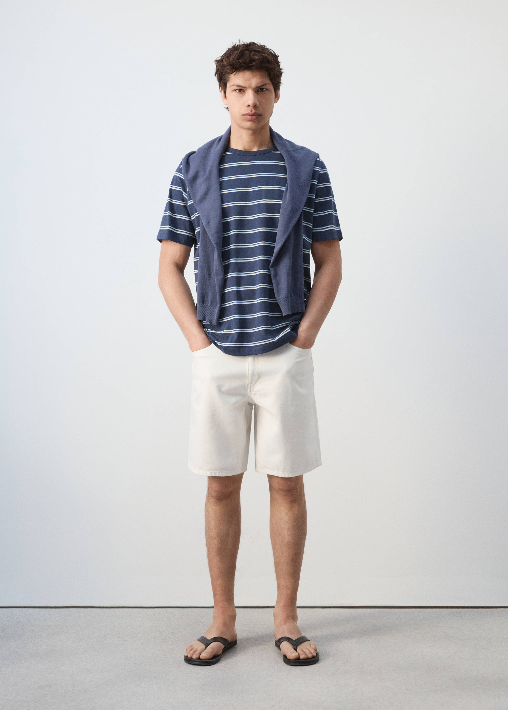 Striped cotton T-shirt - General plane