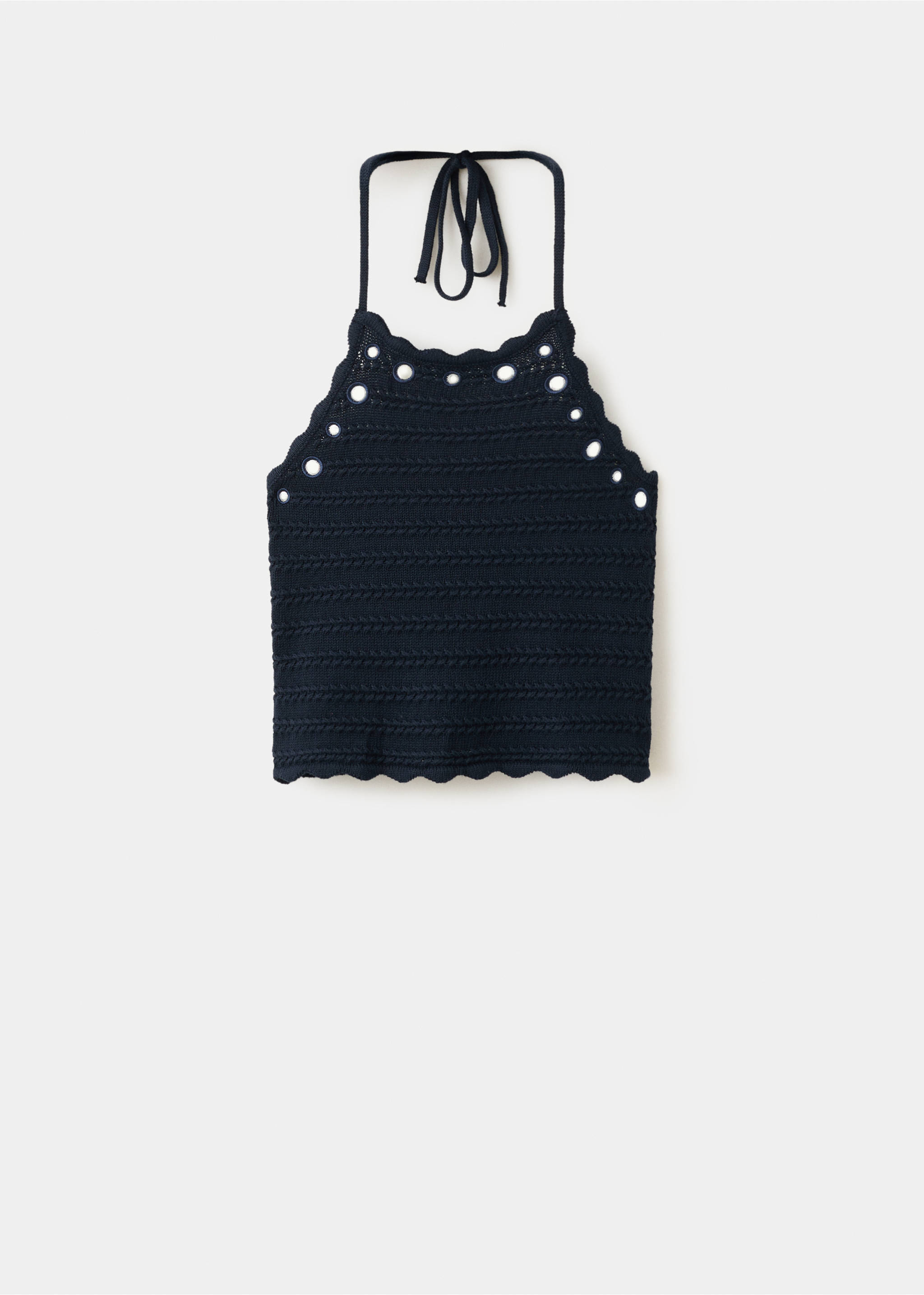 Crochet top mirrors - Article without model, Navy. Ref: 27039210-00.