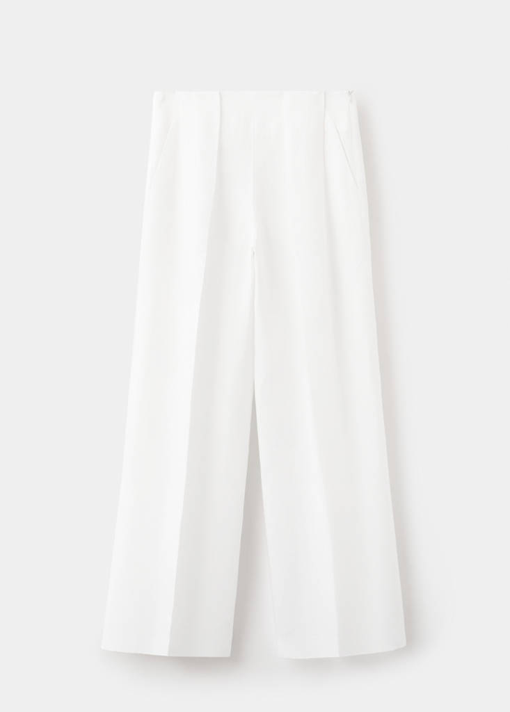 Straight-fit lyocell trousers — Off White