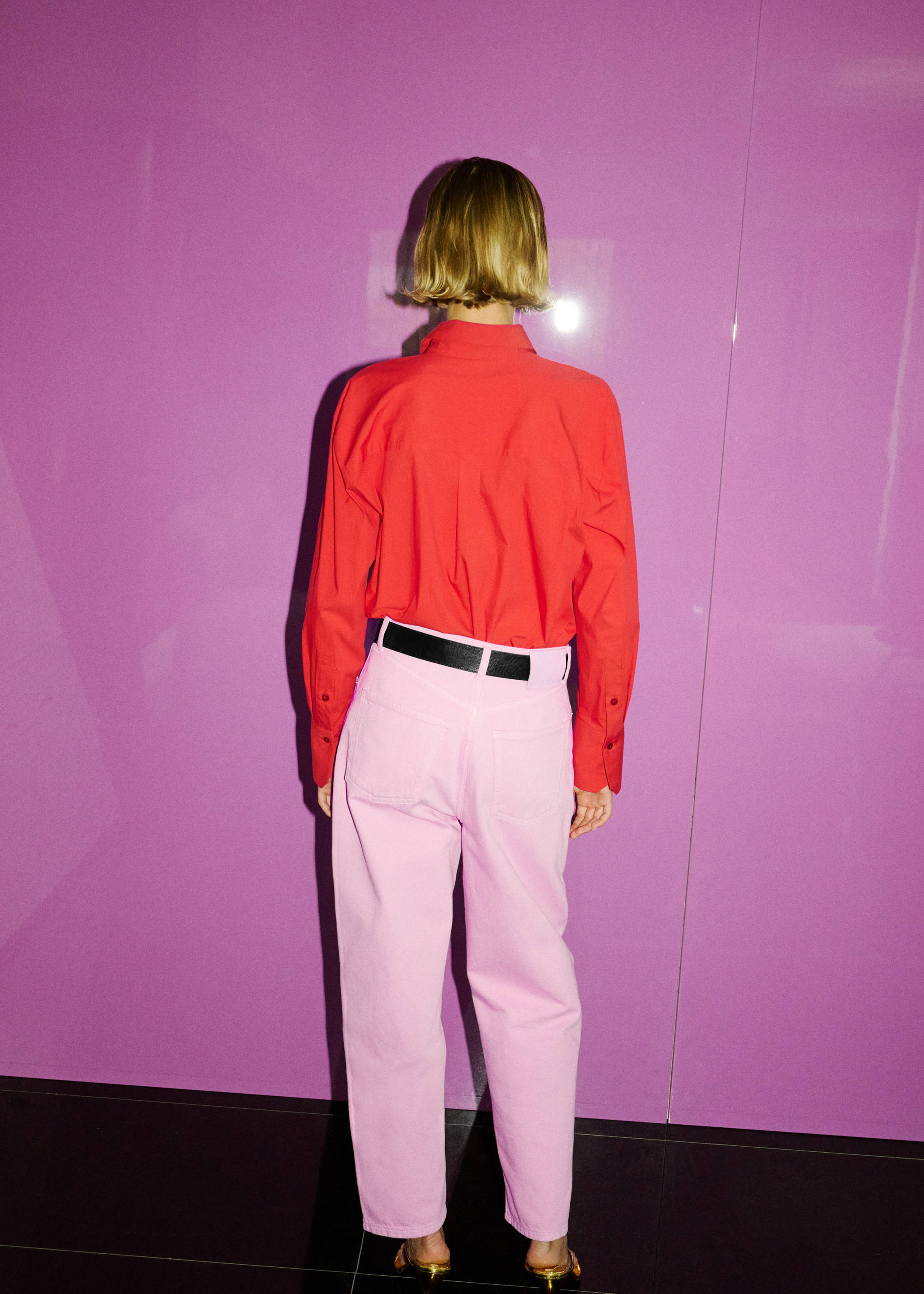 High-waisted Mom-fit jeans - Reverse of the article