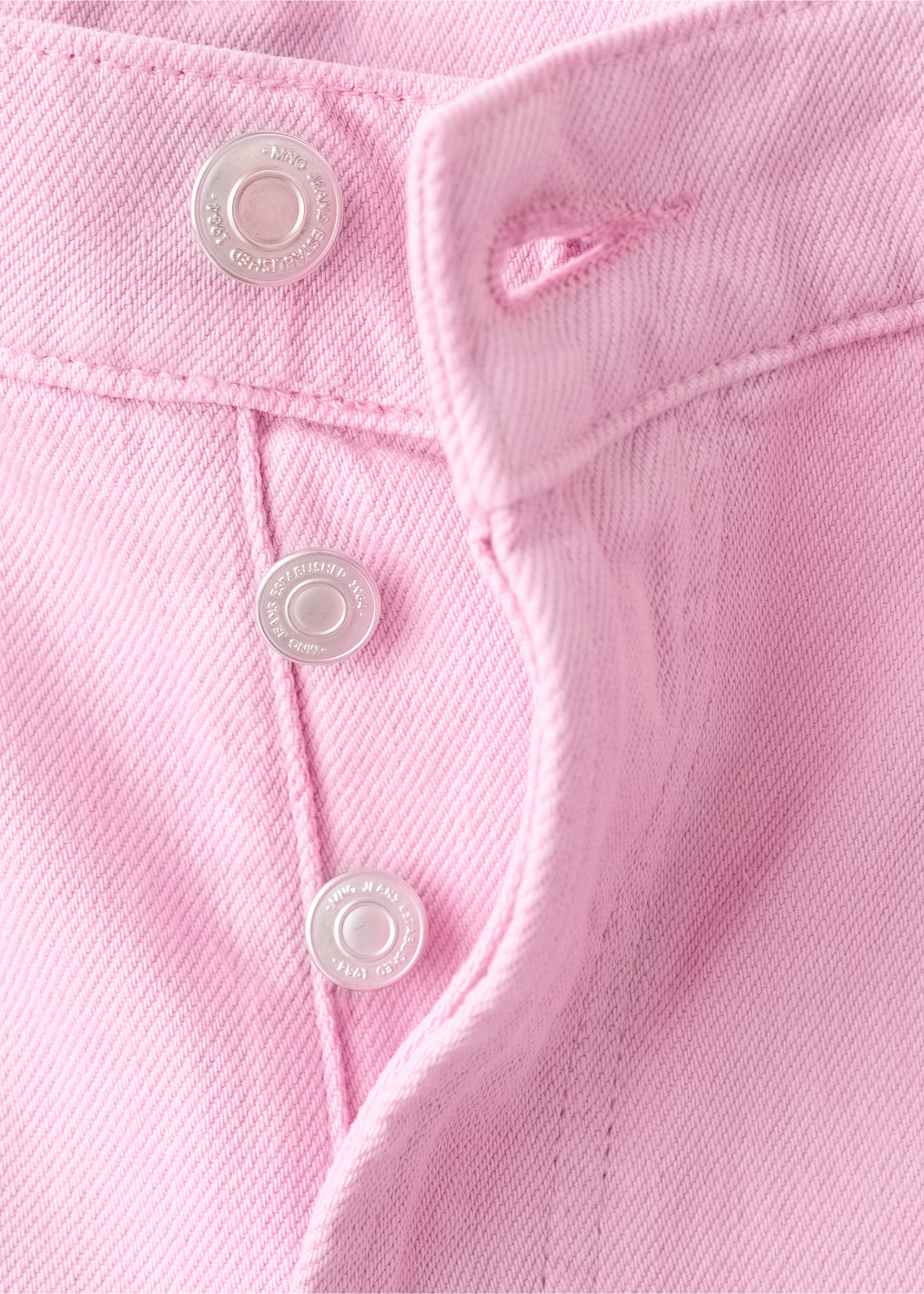 جينز موم-فيت بخصر عالٍ - تفاصيل المنتج 0, أرجواني. Ref: 27039219-00.