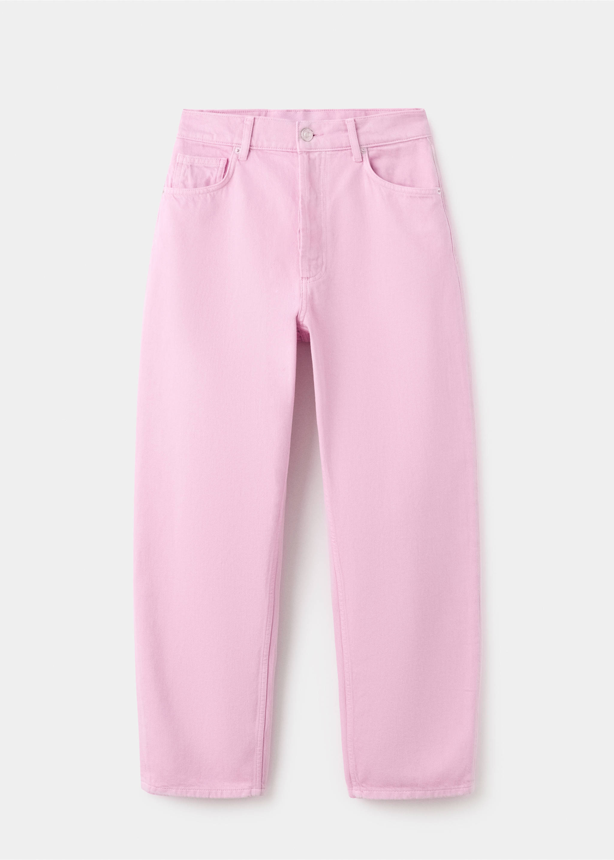 High-waisted Mom-fit jeans - Article without model, Lilac. Ref: 27039219-00.