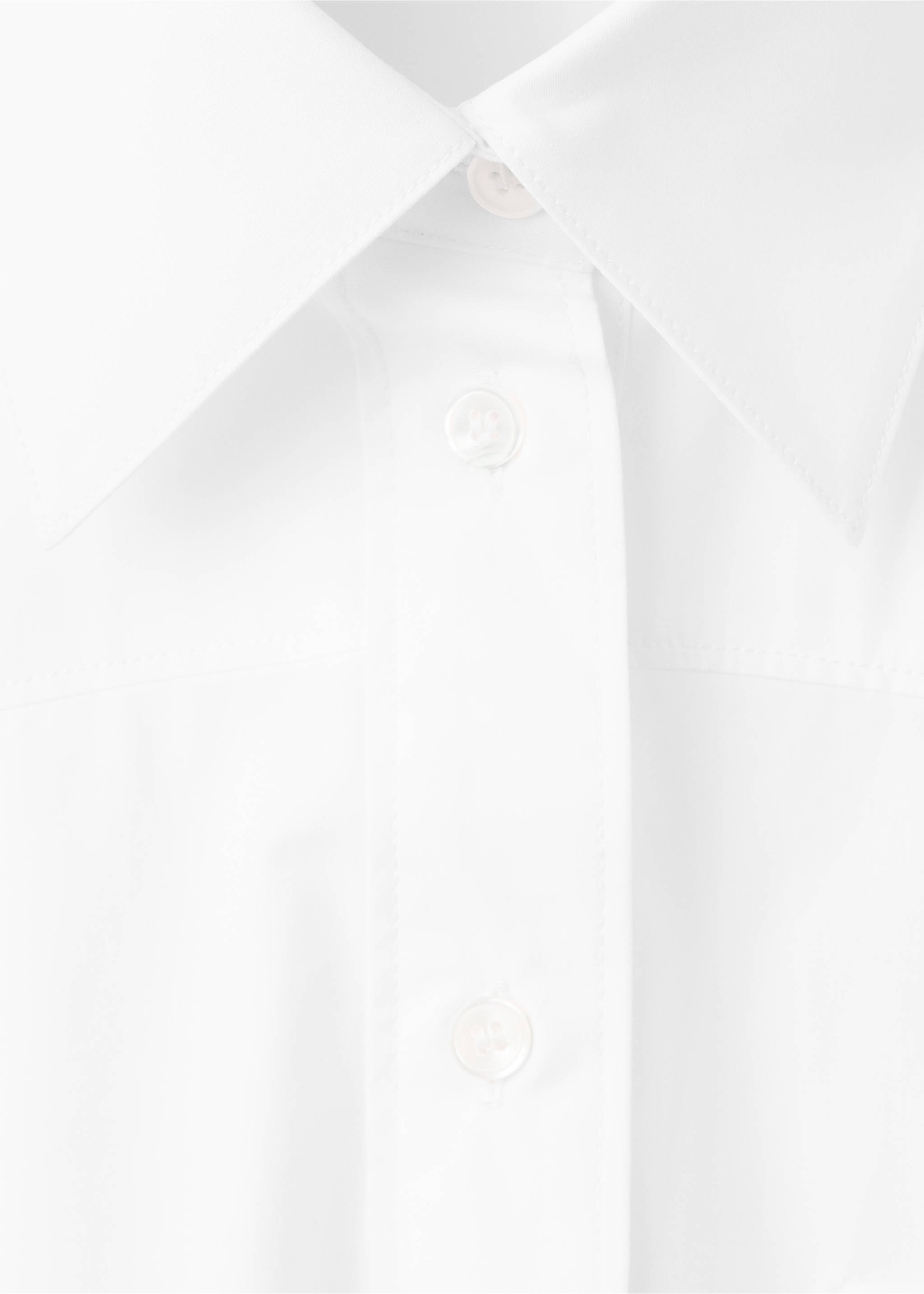 Mouwloze blouse van 100% katoen - Detail van het artikel 8, Gebroken wit. Ref: 27039220-00.