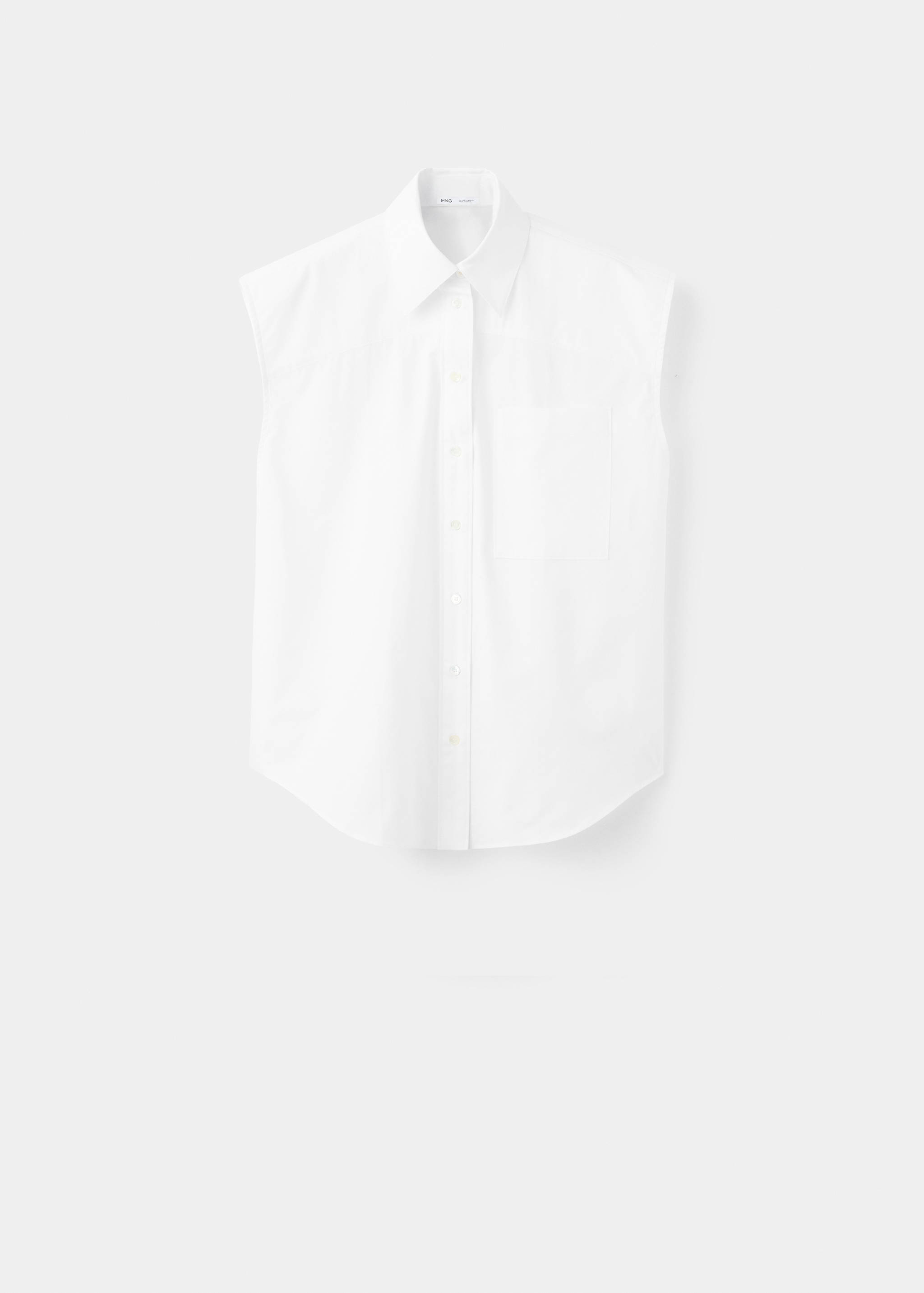 100% cotton sleeveless shirt - Article without model