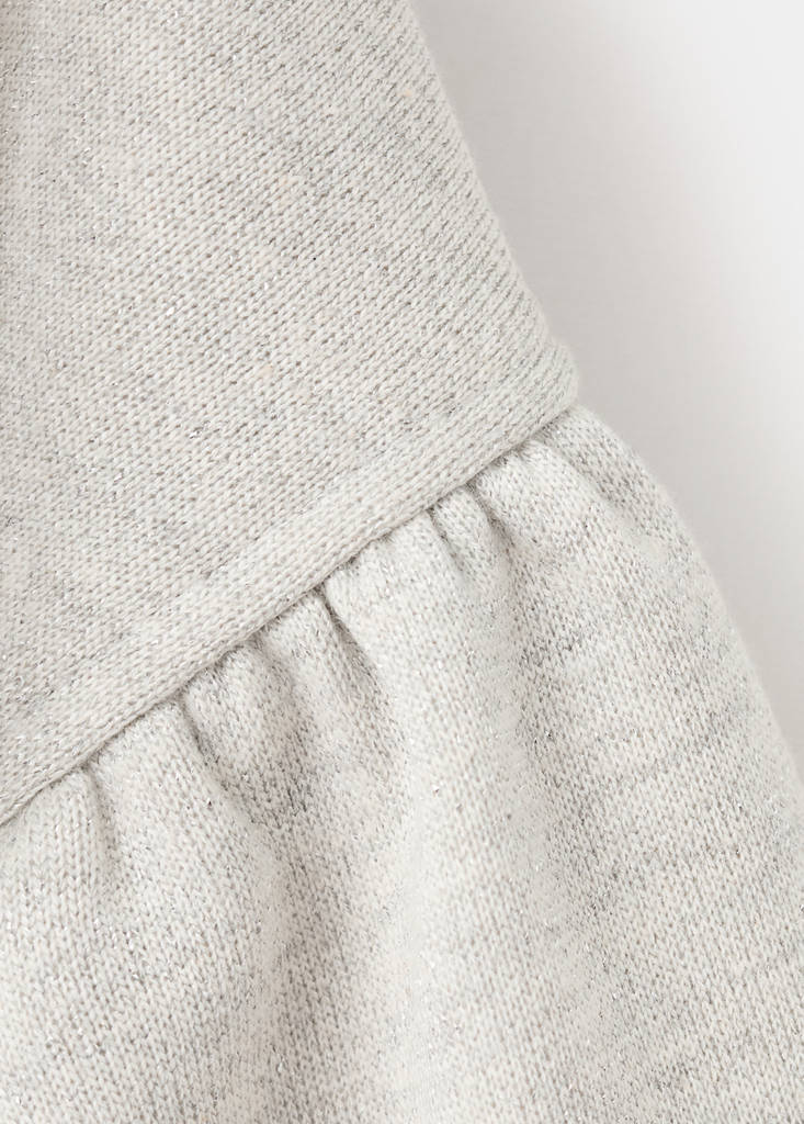Sweatshirt with rhinestone star embellishments and lurex details — Charcoal