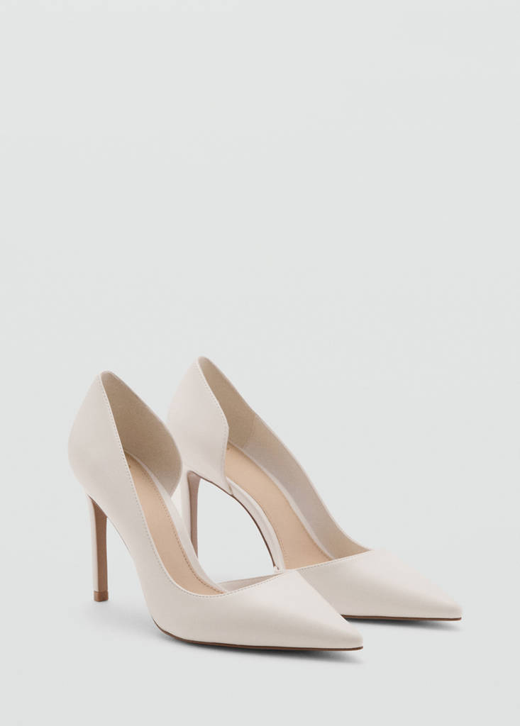 High-heeled shoes — White