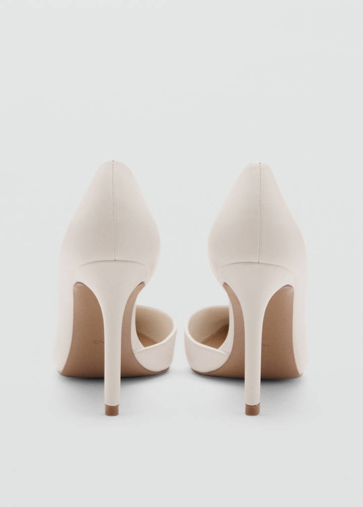 High-heeled shoes — White