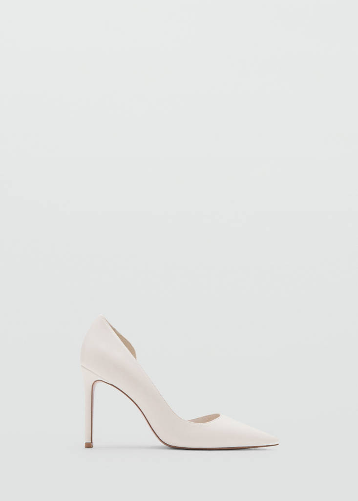 High-heeled shoes — White