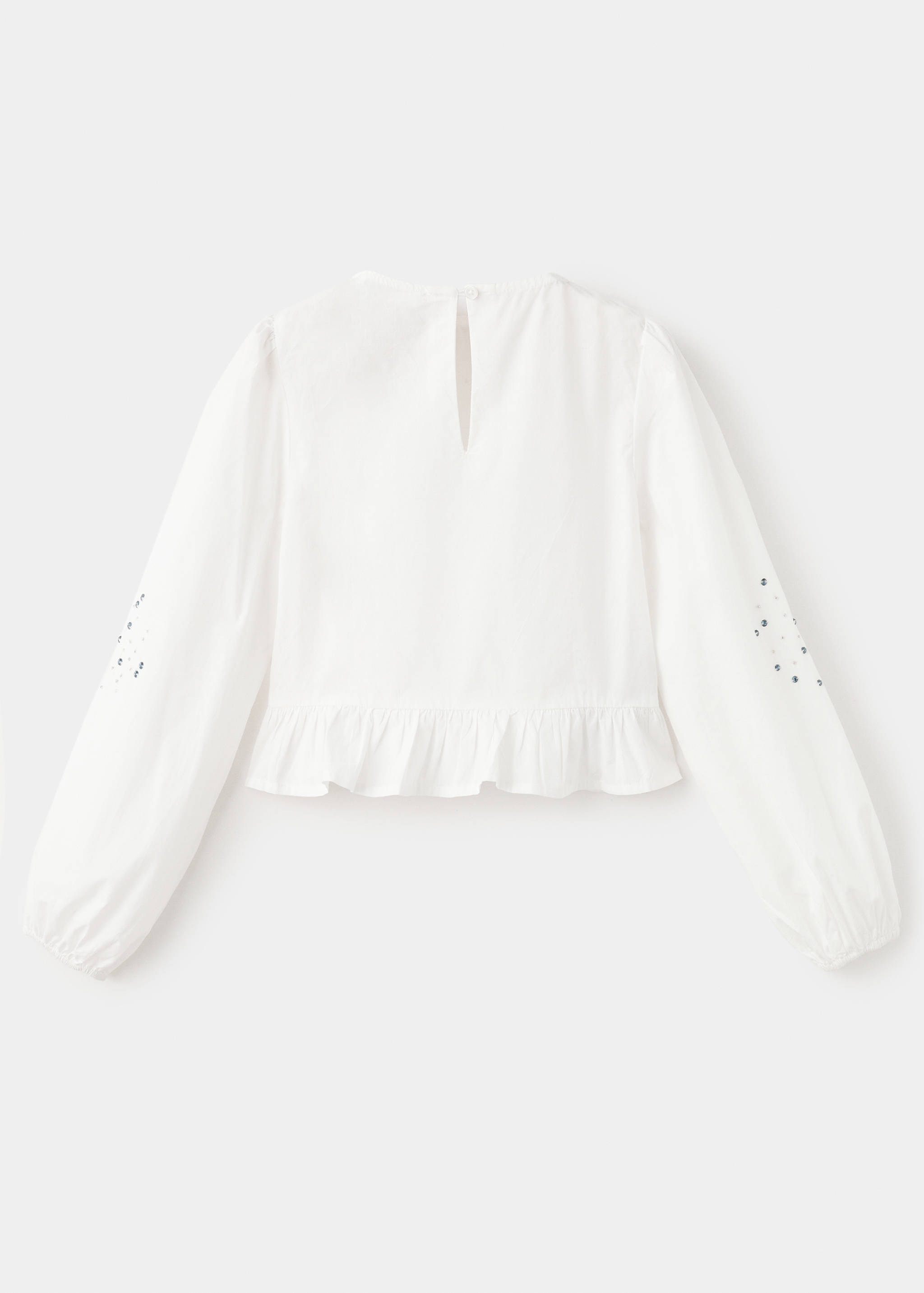 饰珠刺绣衬衫 - null