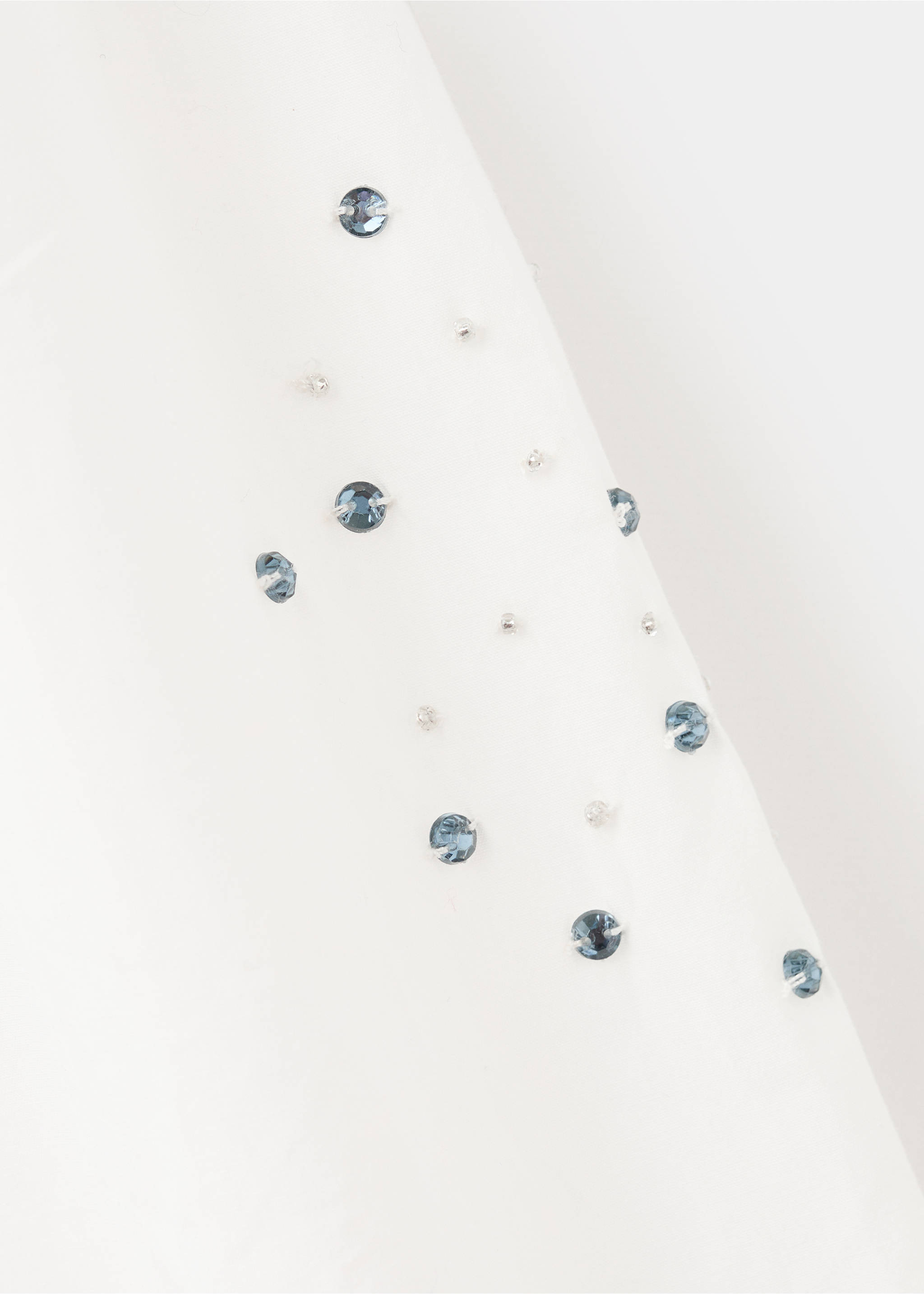 Блузка с бисерной вышивкой - Деталь изделия 8, Белый. Ref: 27041174-00.