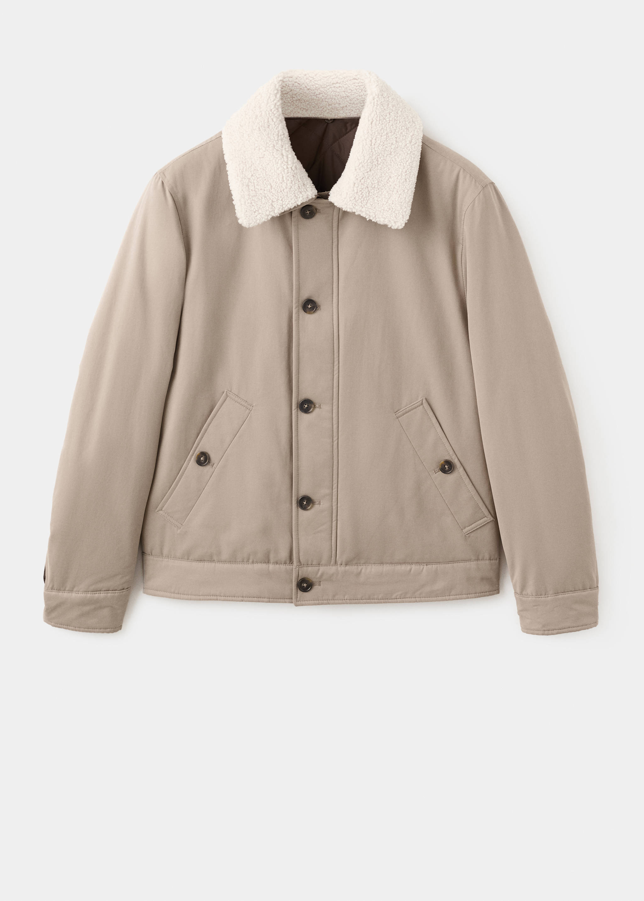 Chaqueta acolchada cuello borreguito - Artículo sin modelo