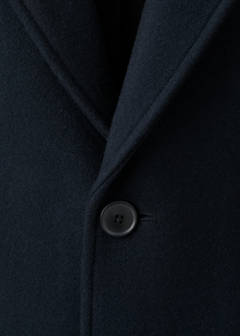 Lightweight recycled wool coat — Navy 7