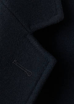 Lightweight recycled wool coat — Navy 8