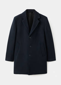 Lightweight recycled wool coat — Navy 6