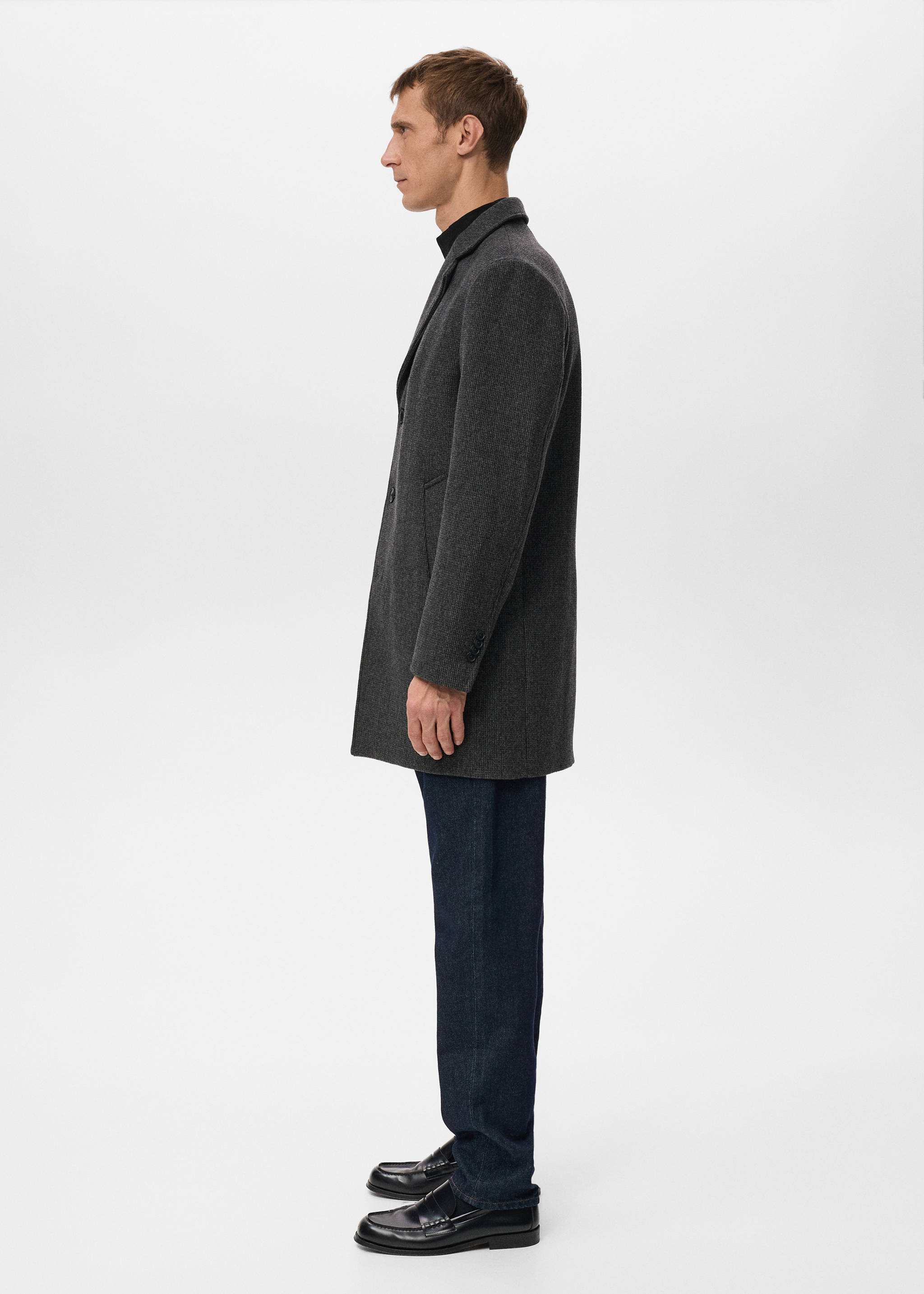 Lightweight recycled wool coat - Details of the article 6