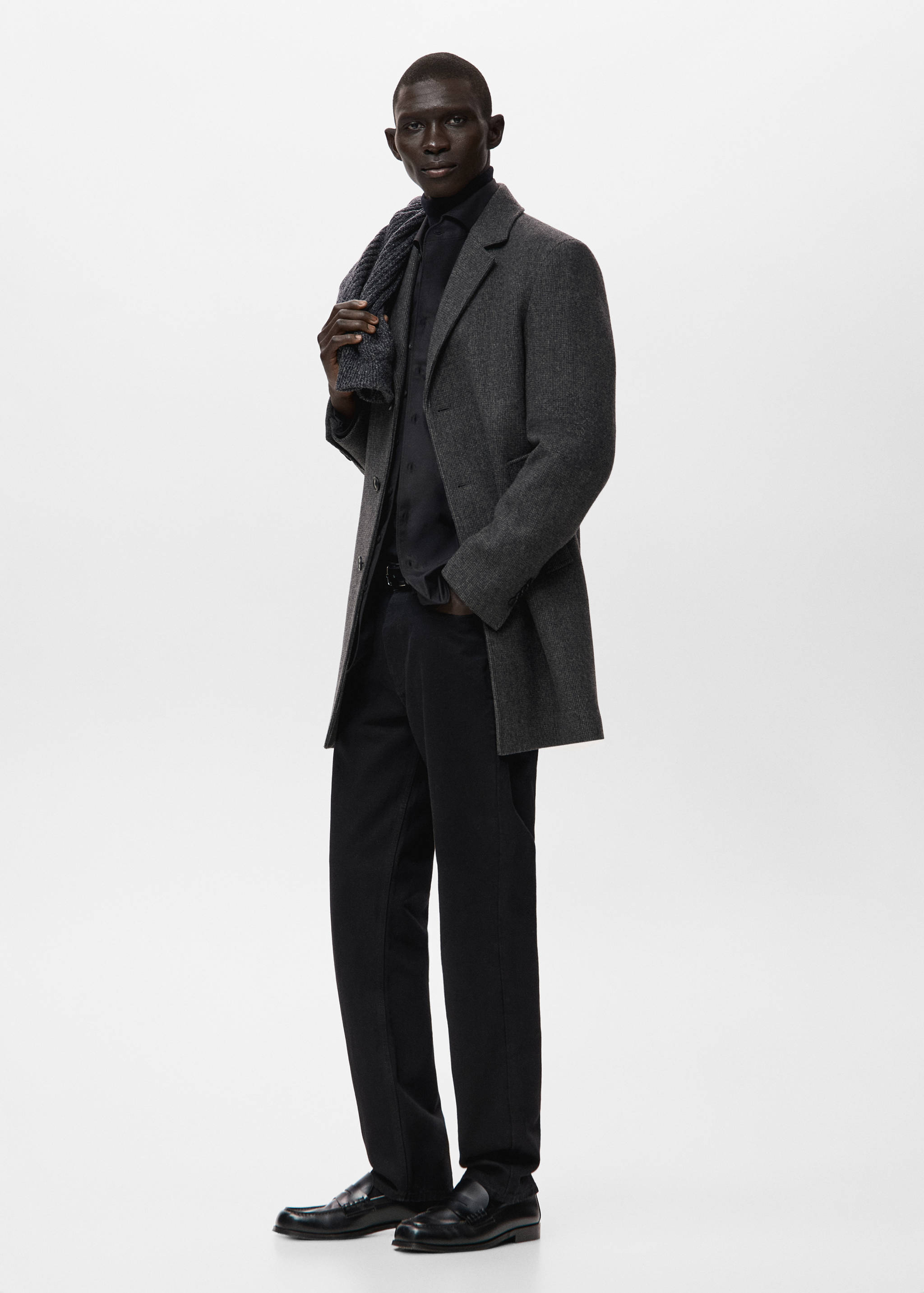 Lightweight recycled wool coat - Details of the article 2