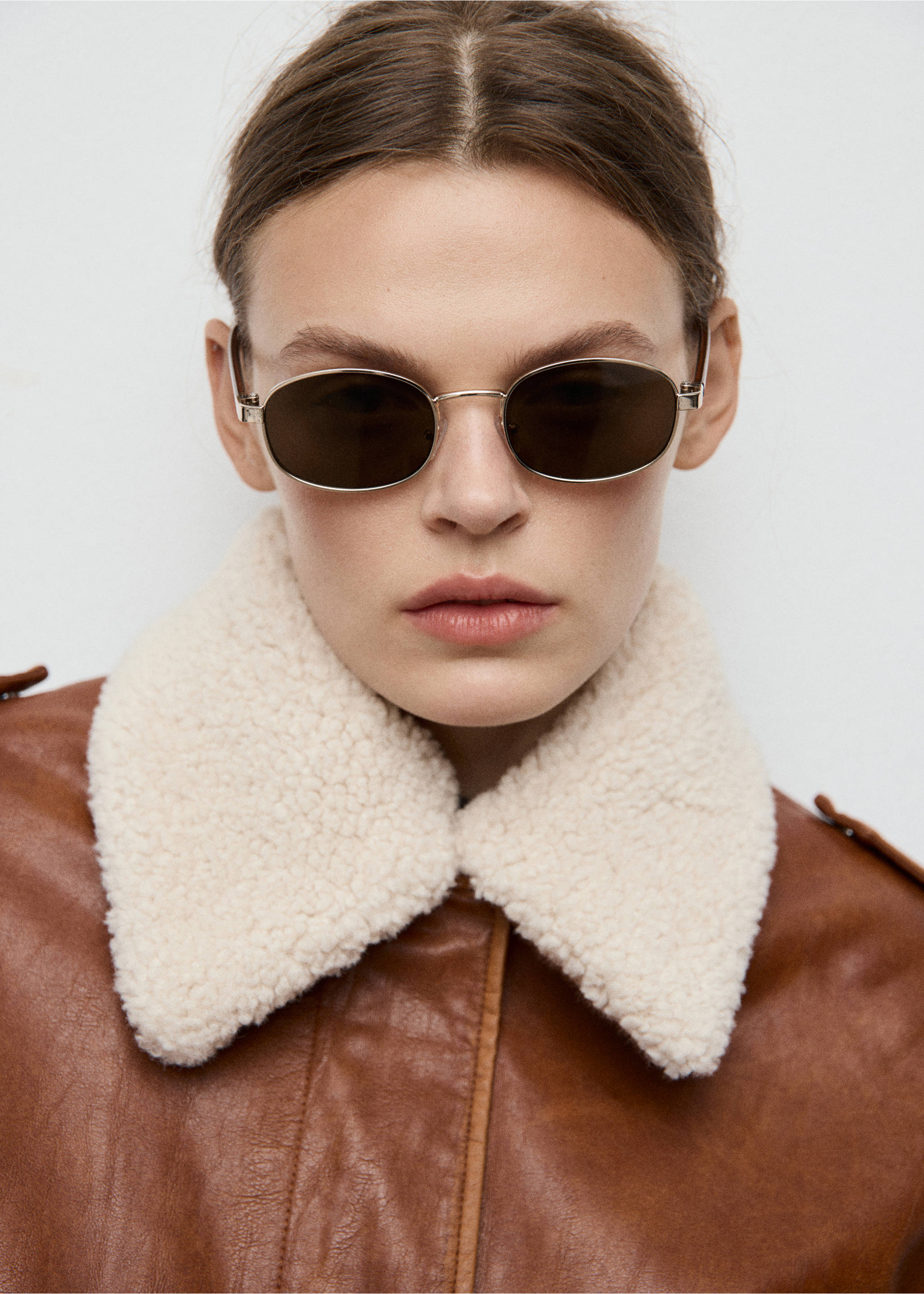 Gafas de sol montura metálica - Plano general, Oro. Ref: 27041180-00.