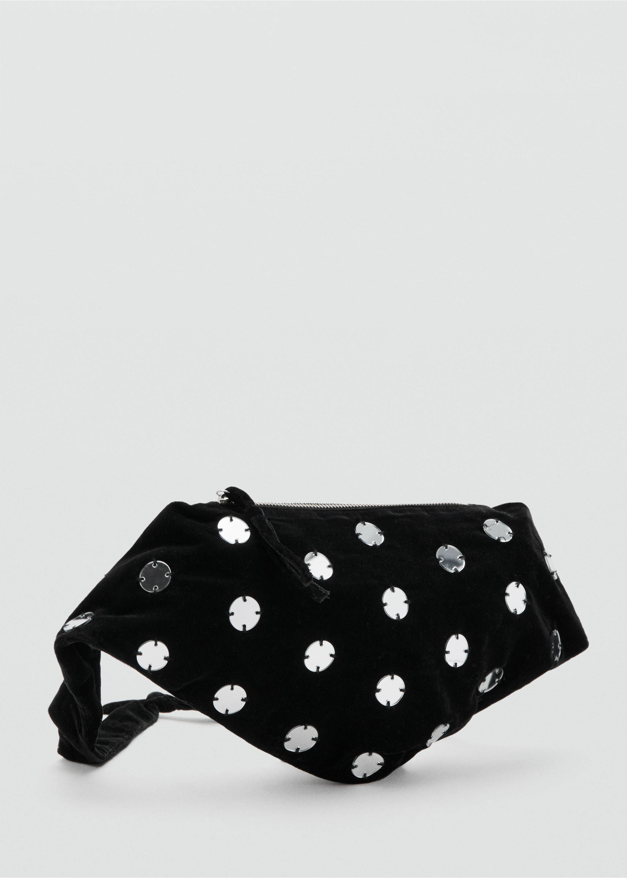 Sequined  bag - Medium plane, Black. Ref: 27041183-00.