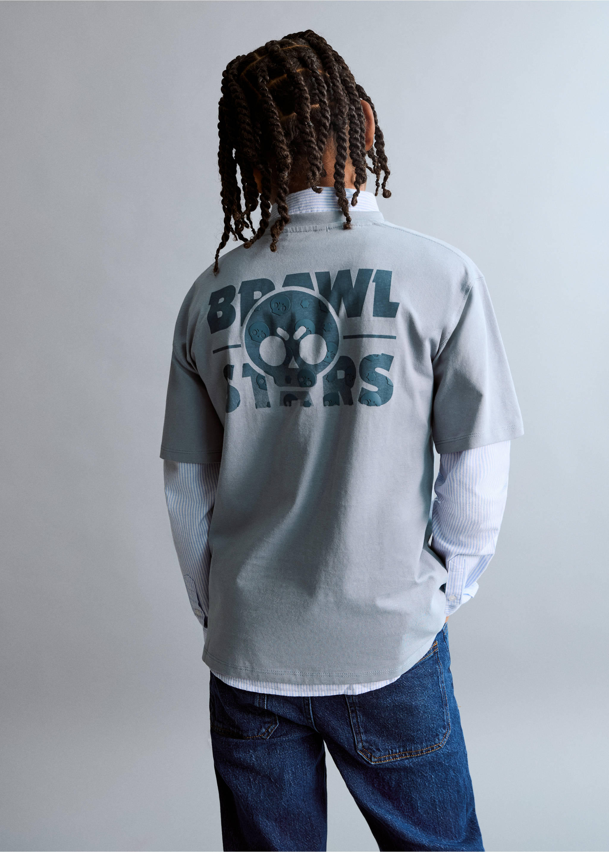 Camiseta Brawl Stars - Plano medio, Azul. Ref: 27041184-00.