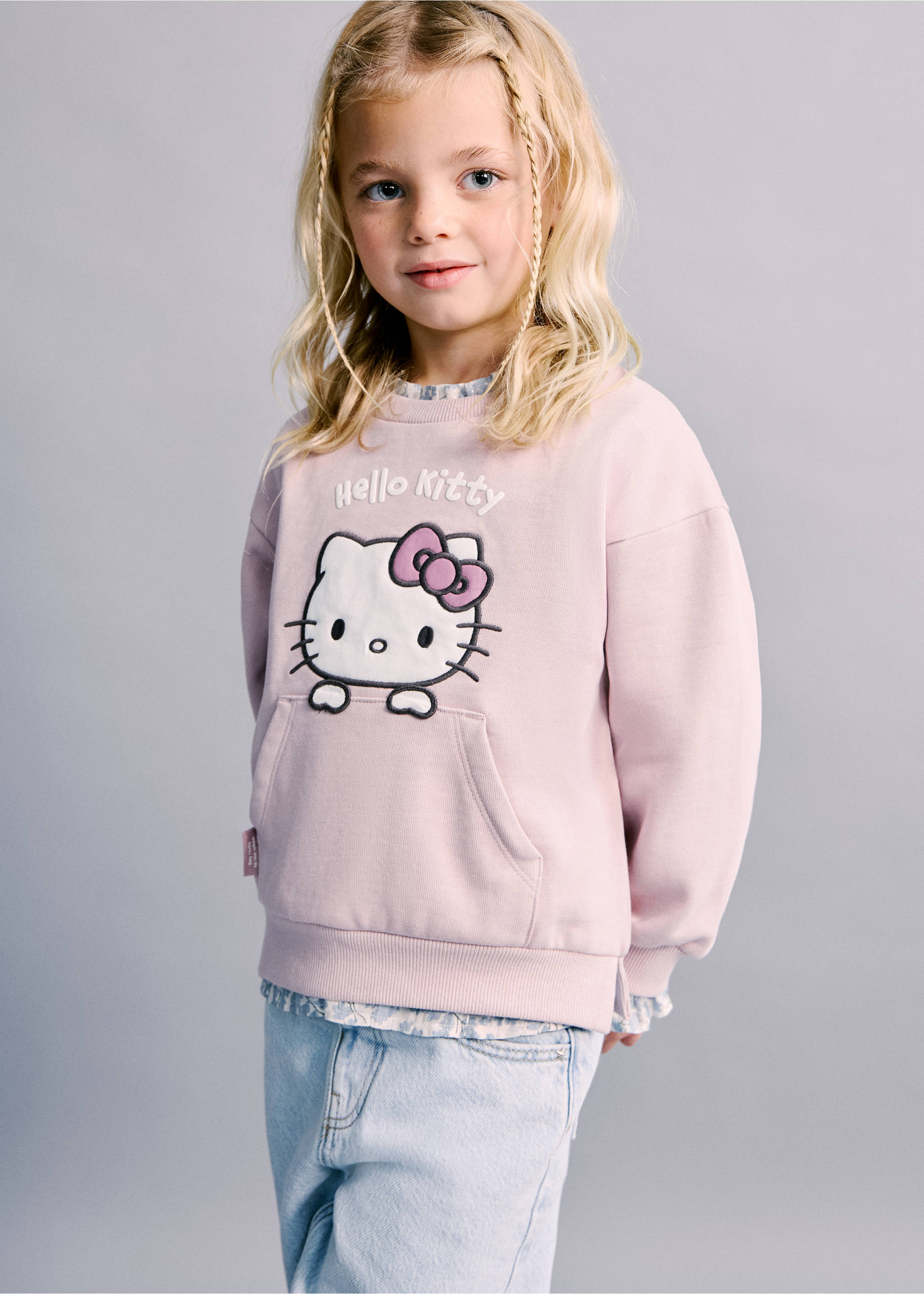 Hello Kitty sweatshirt - General plane, Pink. Ref: 27041186-00.