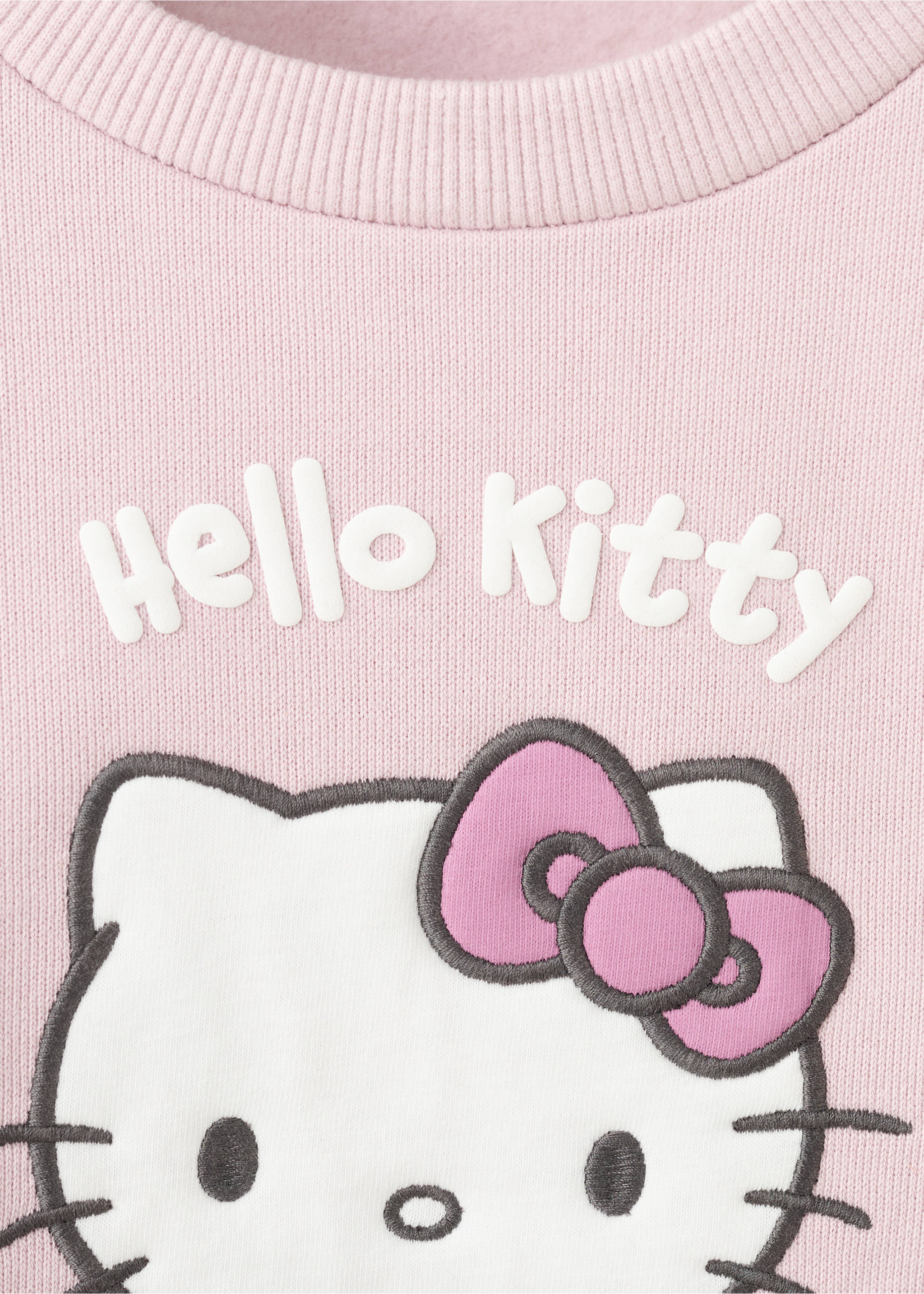 Hello Kitty sweatshirt - Details of the article 8, Pink. Ref: 27041186-00.