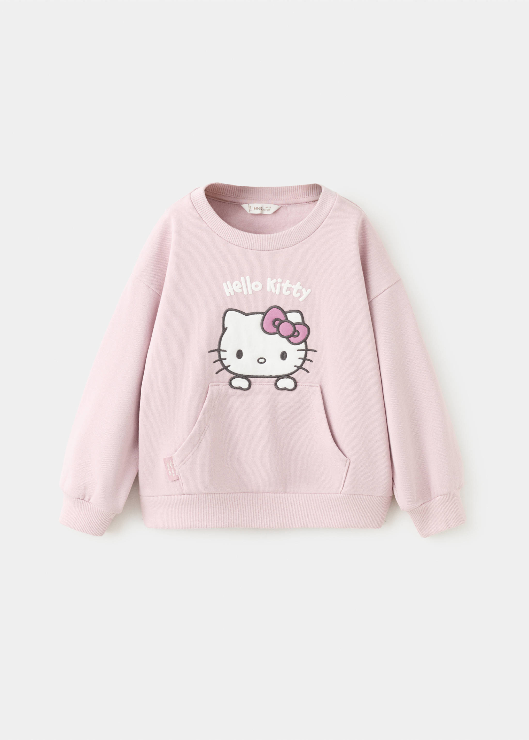 Sweat-shirt Hello Kitty - Article sans modèle, Rose. Ref: 27041186-00.
