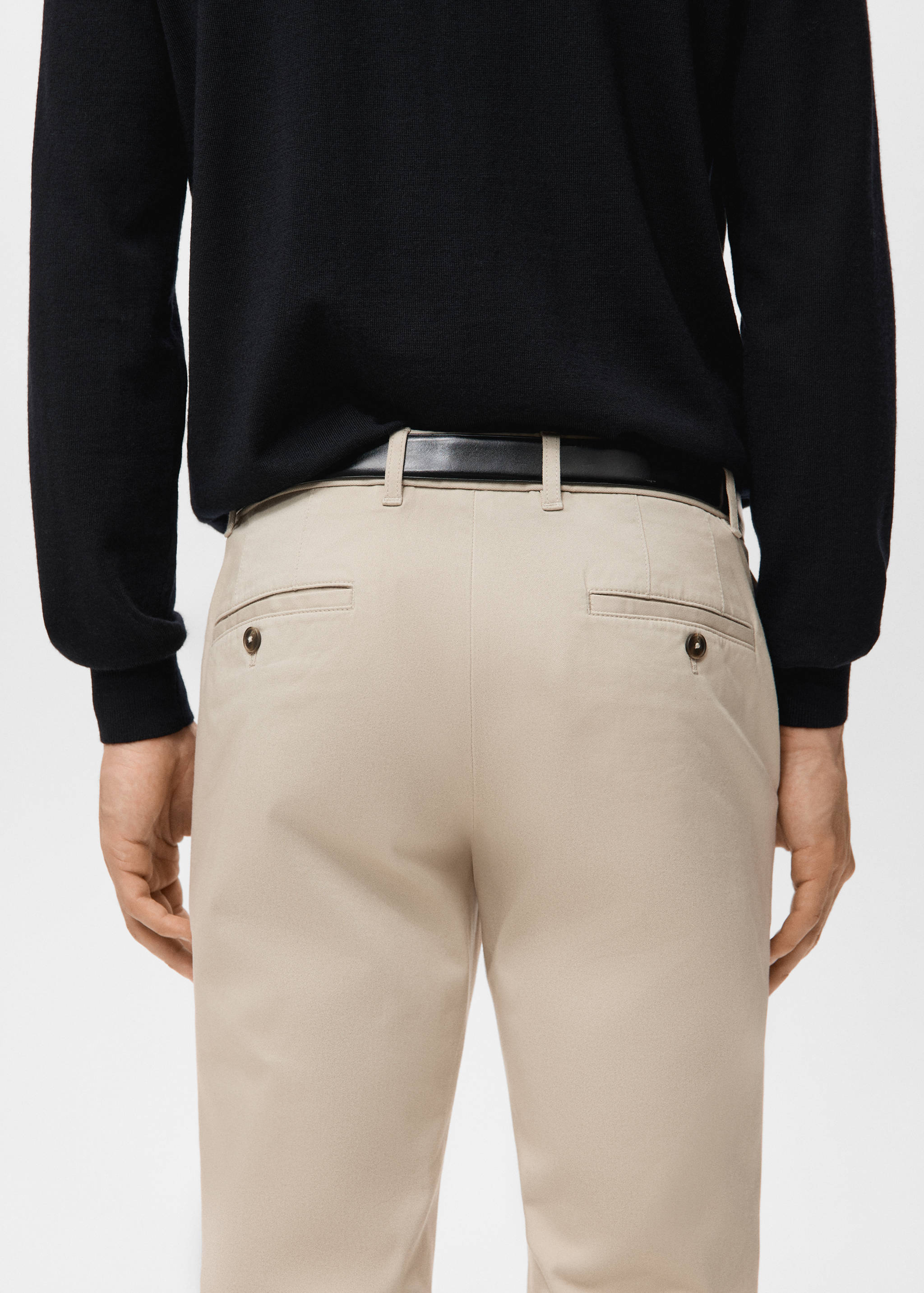 Barna super slim fit chino twill trousers - Details of the article 6